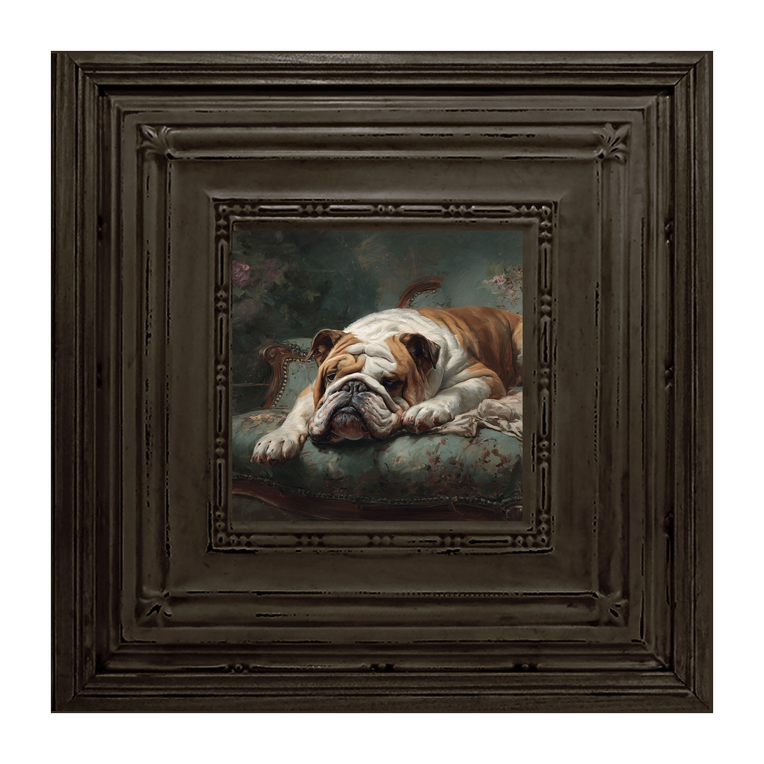 Armchair with Bulldog