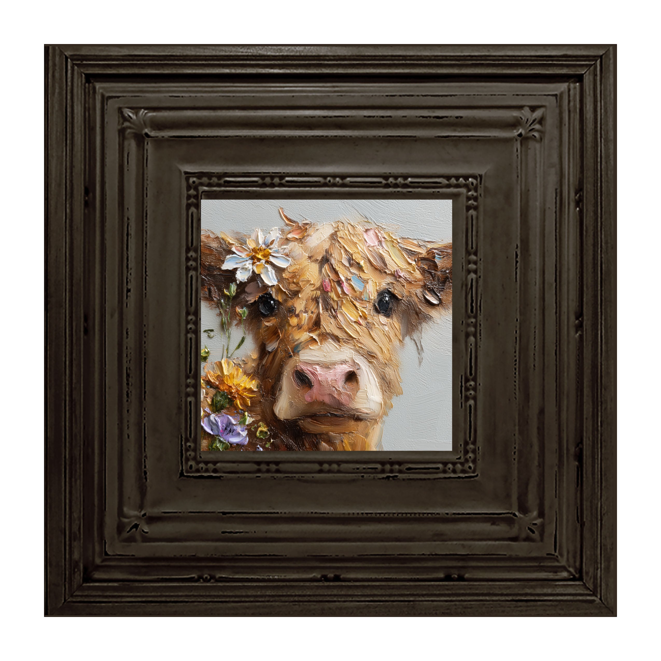 Spring Season Brown Cow