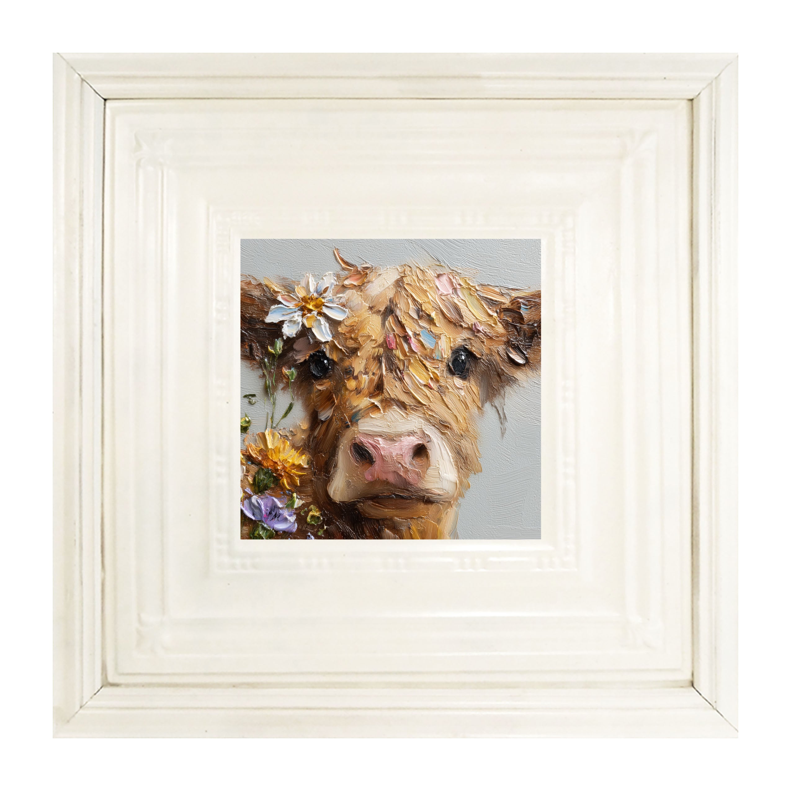 Spring Season Brown Cow