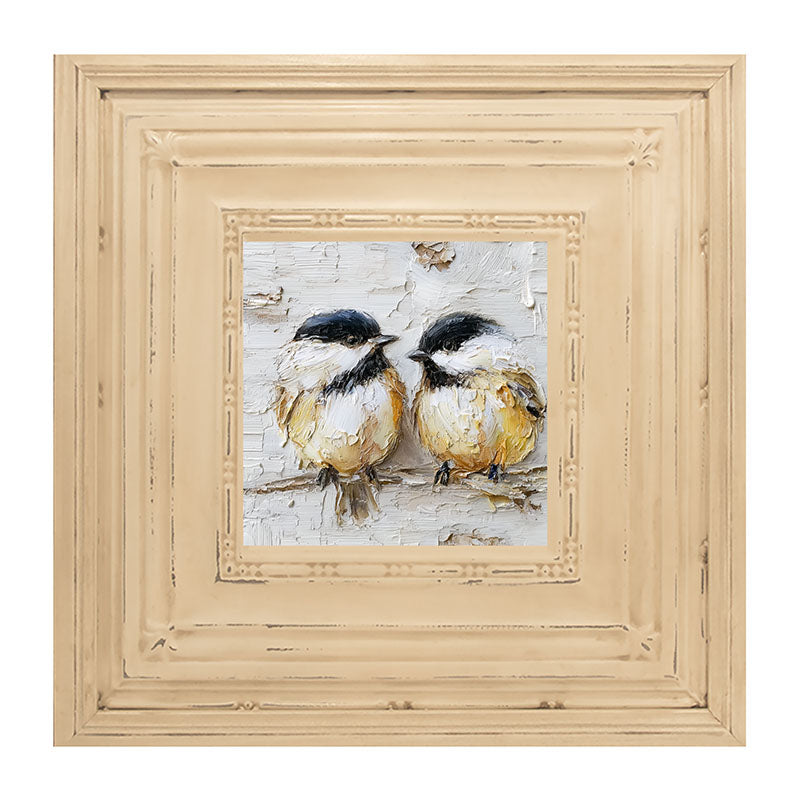 Animal Buddies - Posing Chickadees