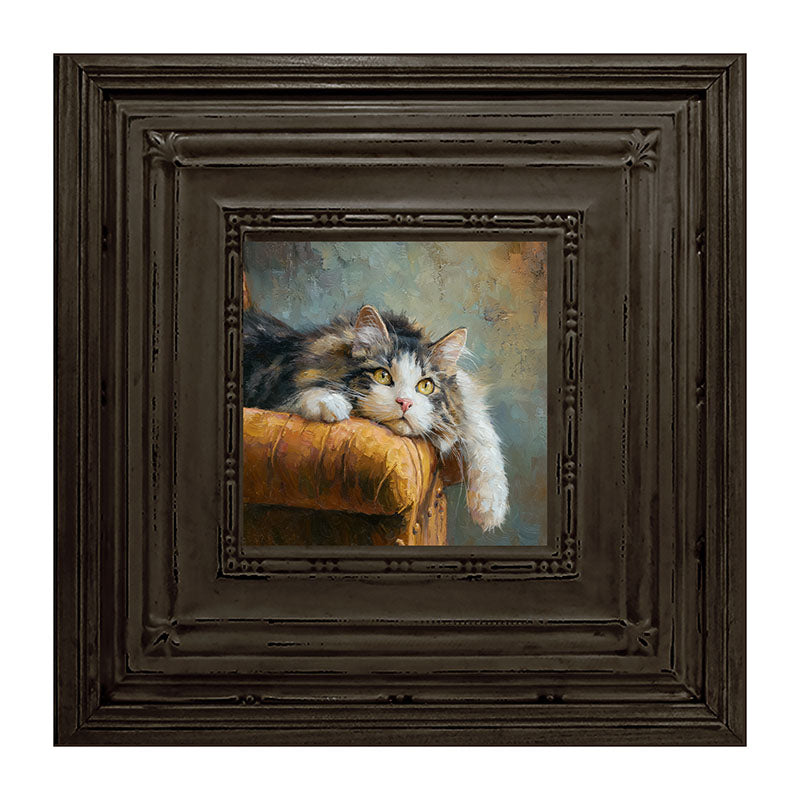 Armchair with Lounging Cat
