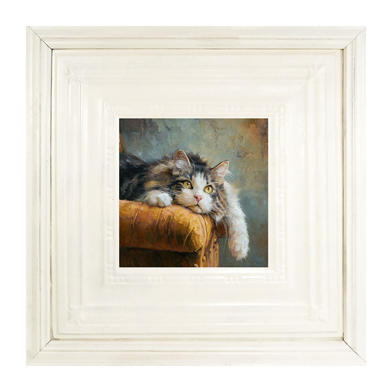 Armchair with Lounging Cat