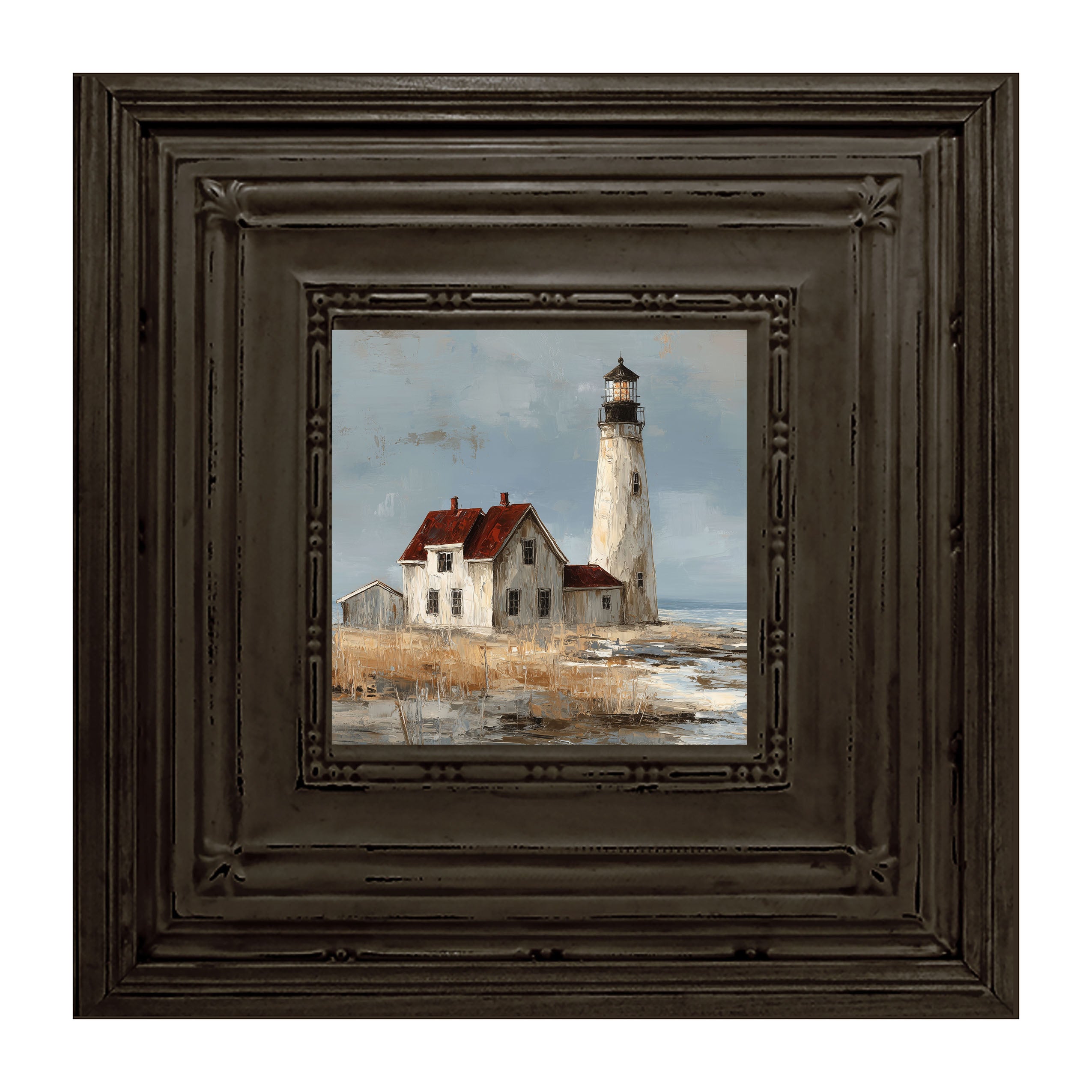 Ocean Island - Lighthouse with Red Roof