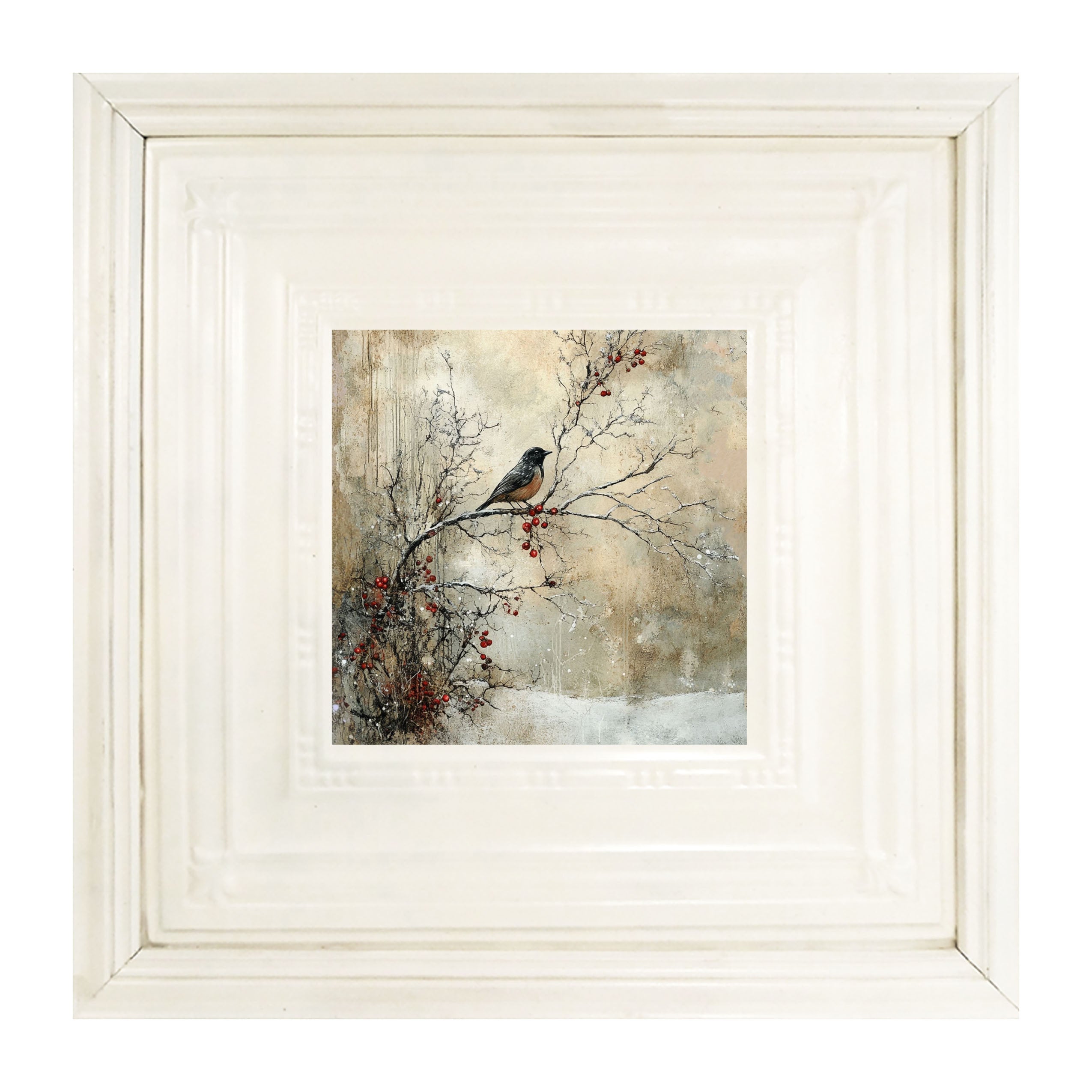 Bird on Berry Branch