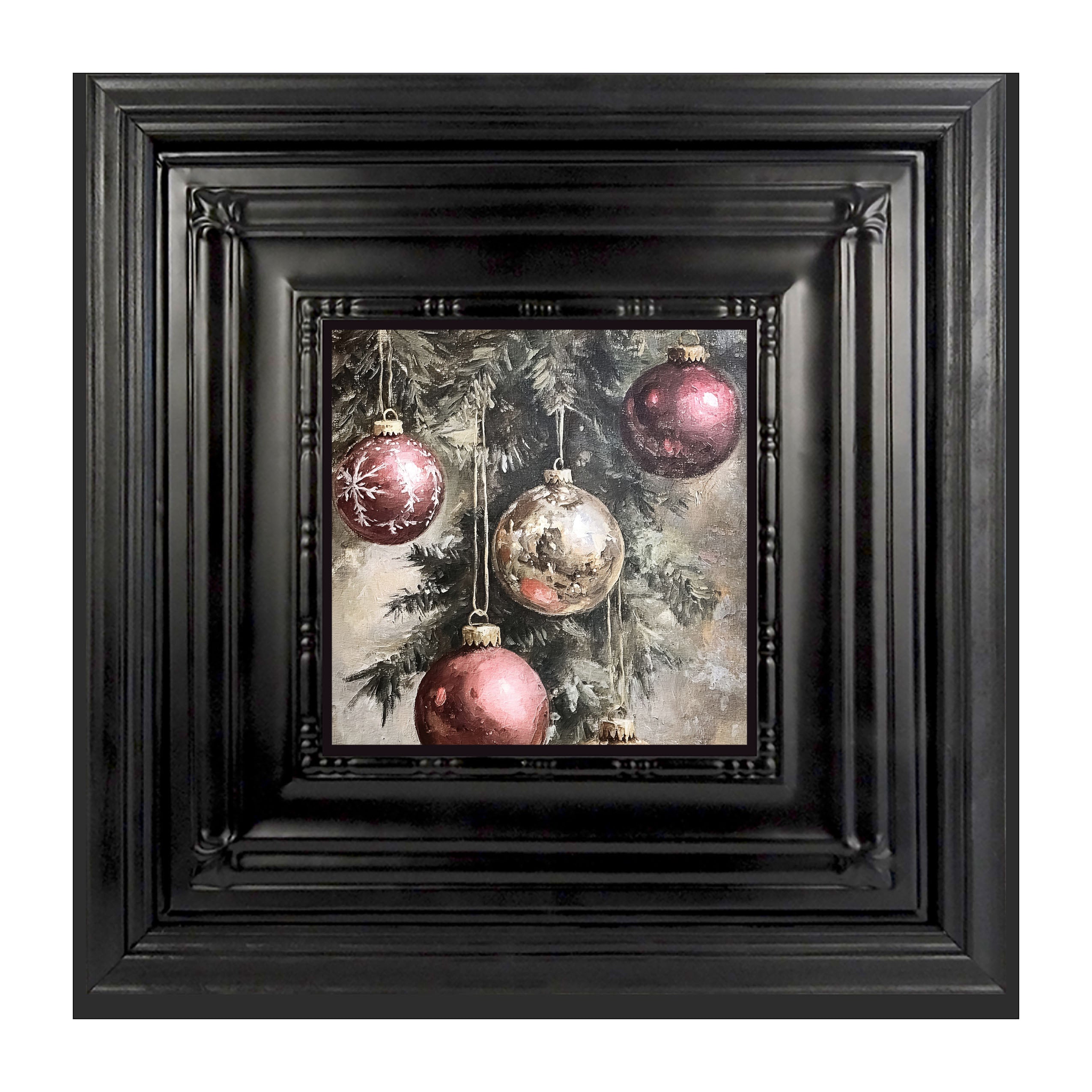 Ornaments on a Pine Branch