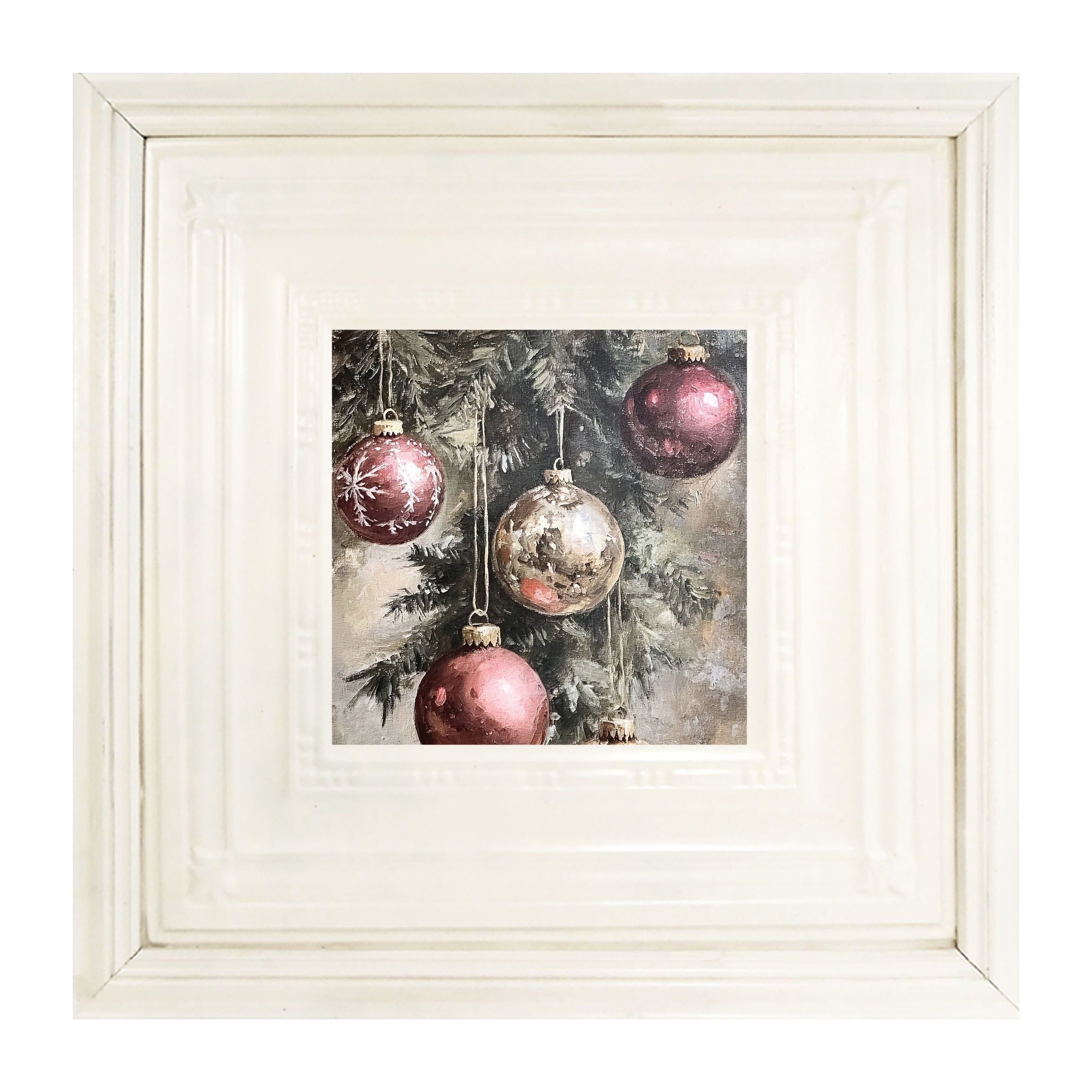 Ornaments on a Pine Branch
