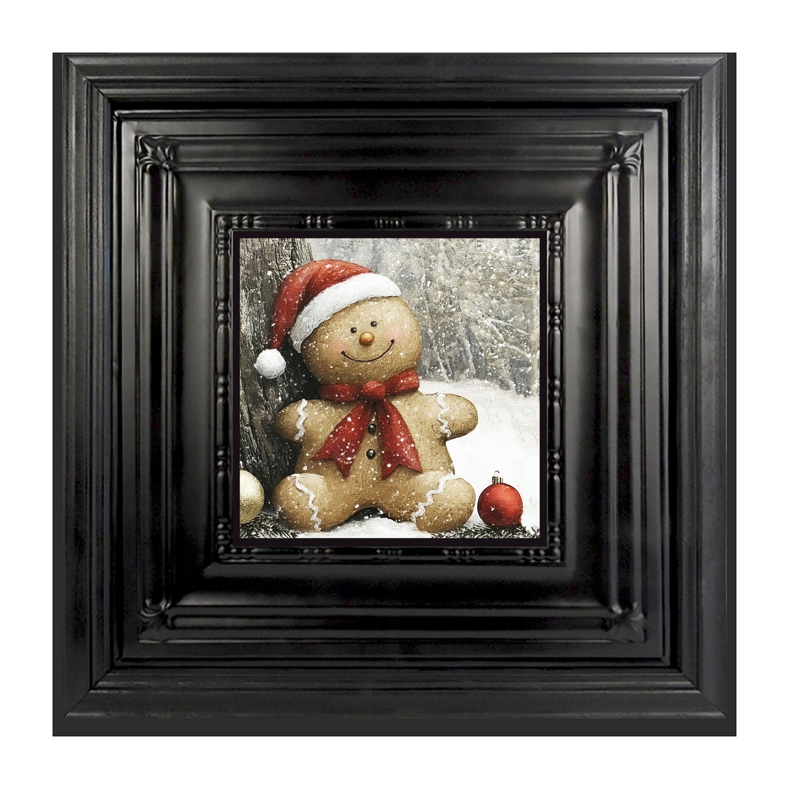 Snowy Gingerbread Man