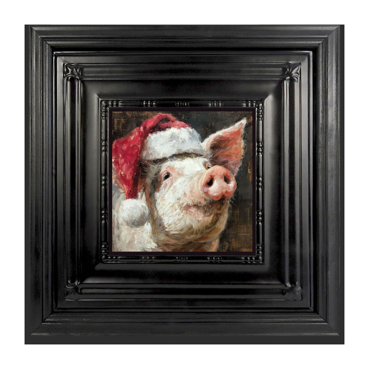 Santa Hat Pig