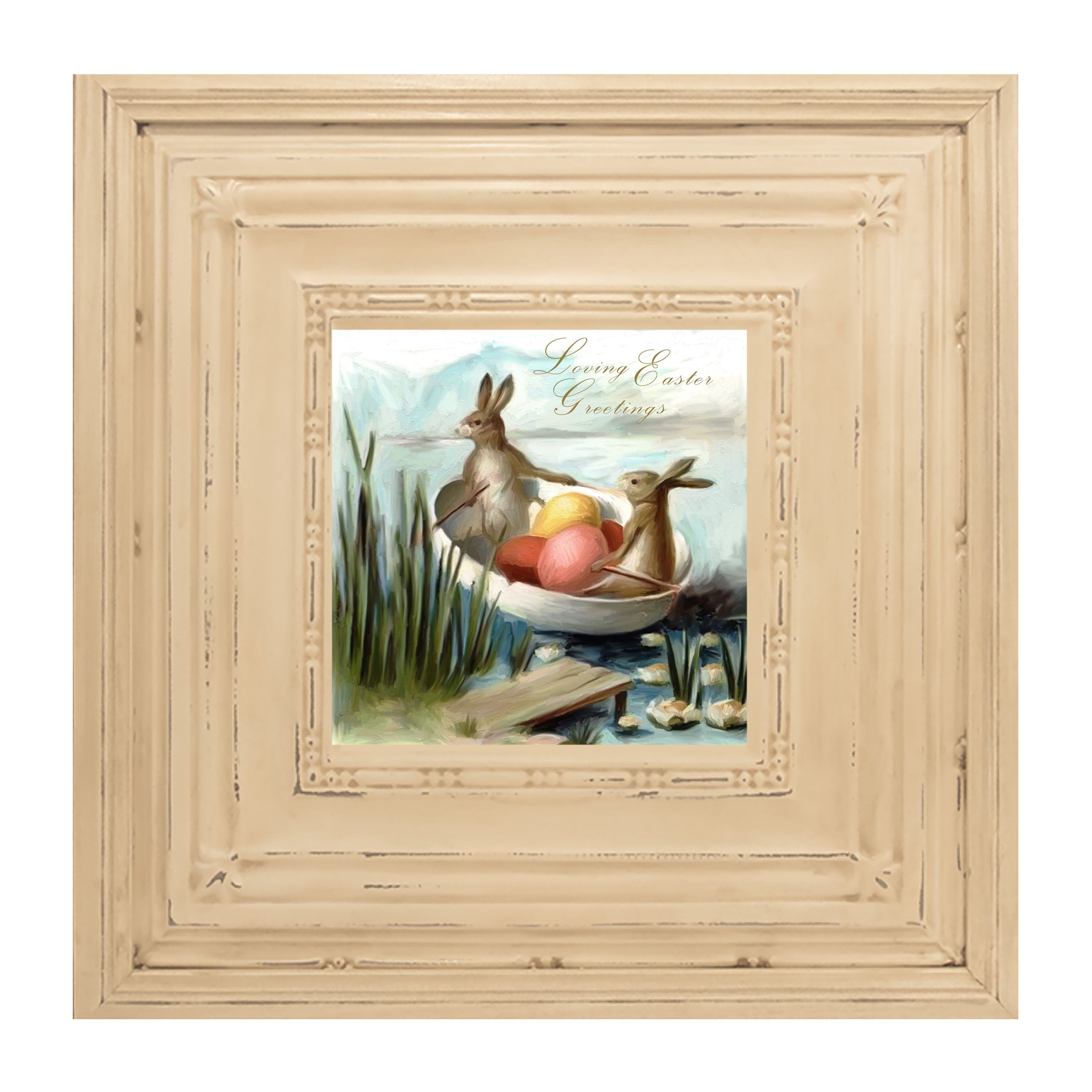 Bunnies in an Egg Boat