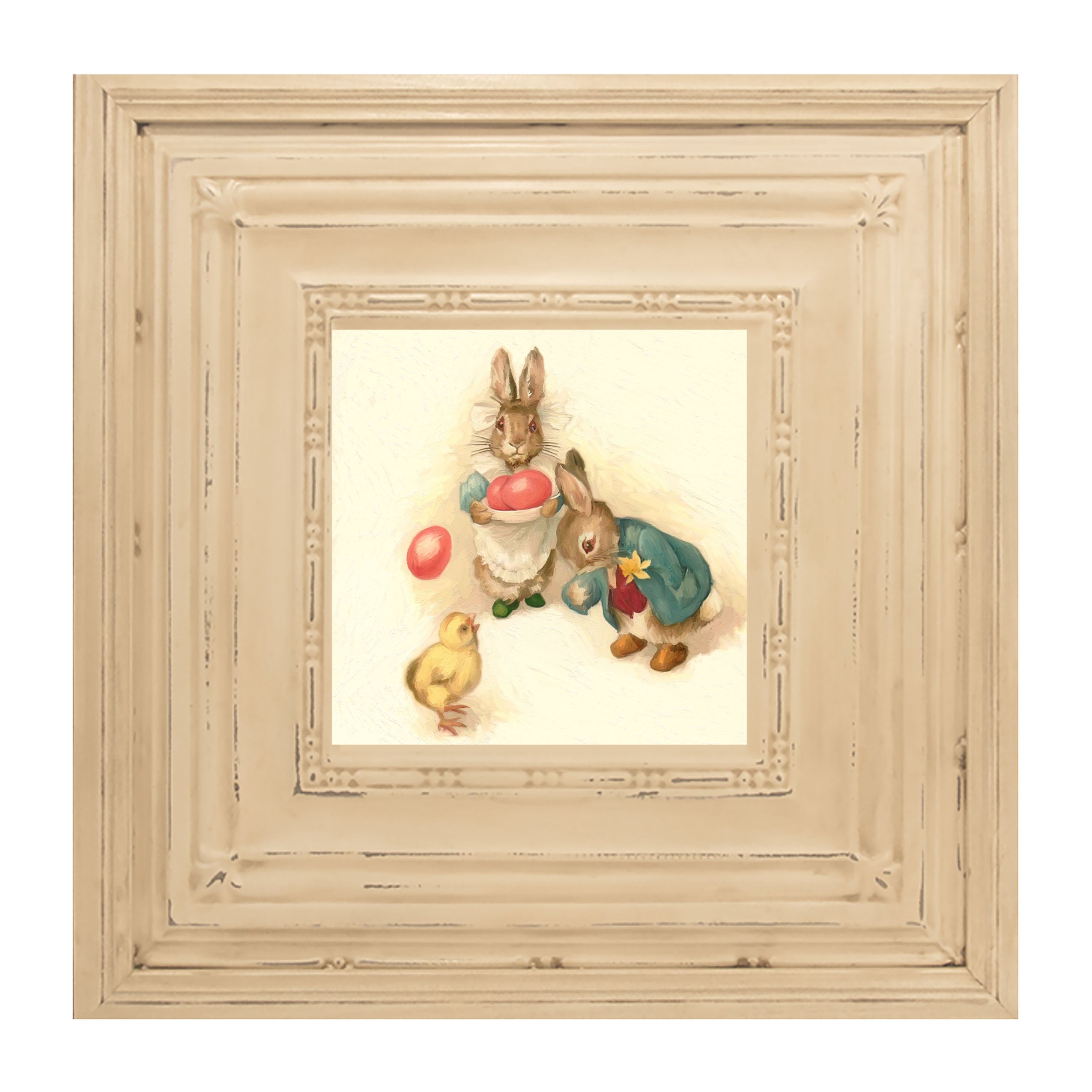 Bunnies with Easter Eggs
