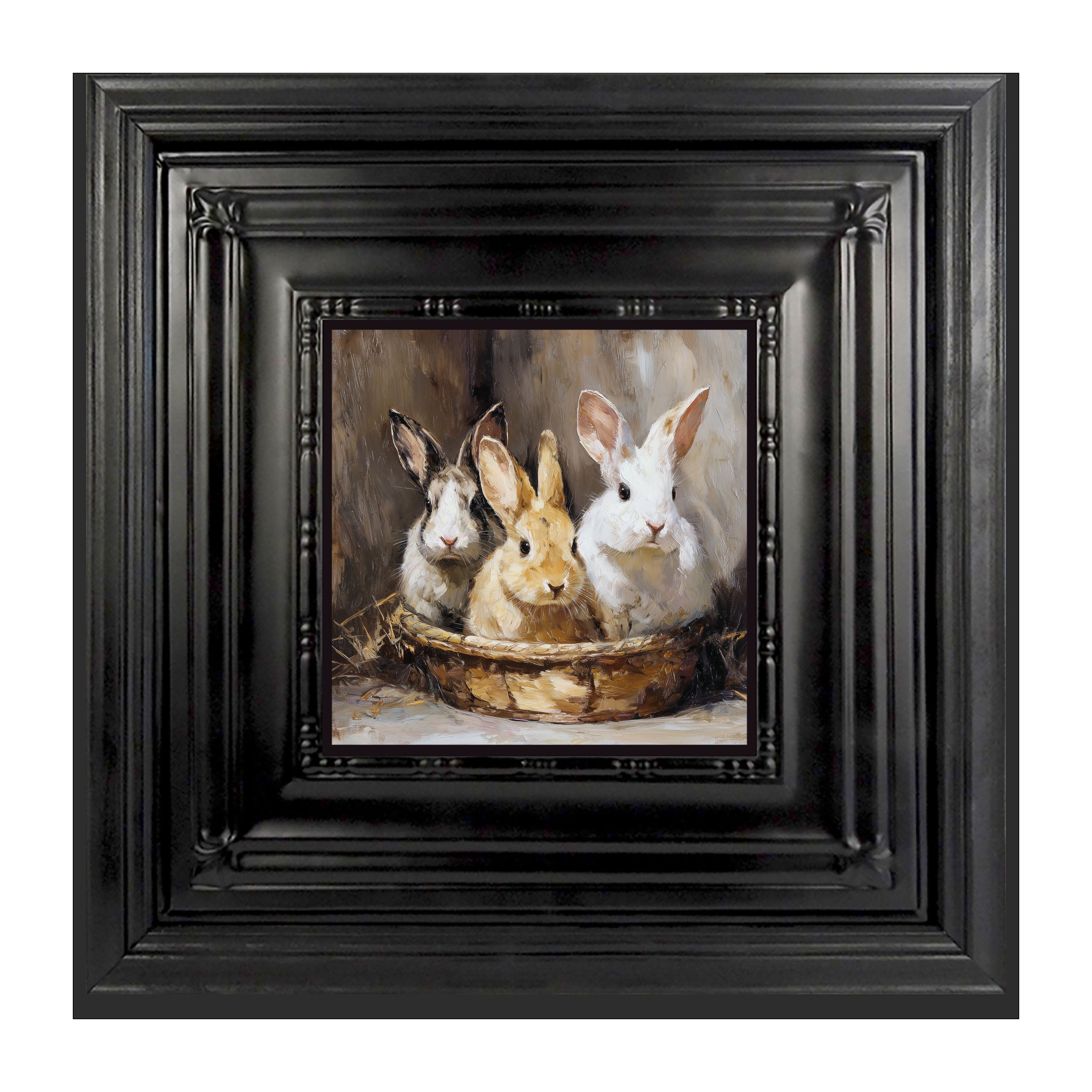 Easter Basket - Three Bunnies