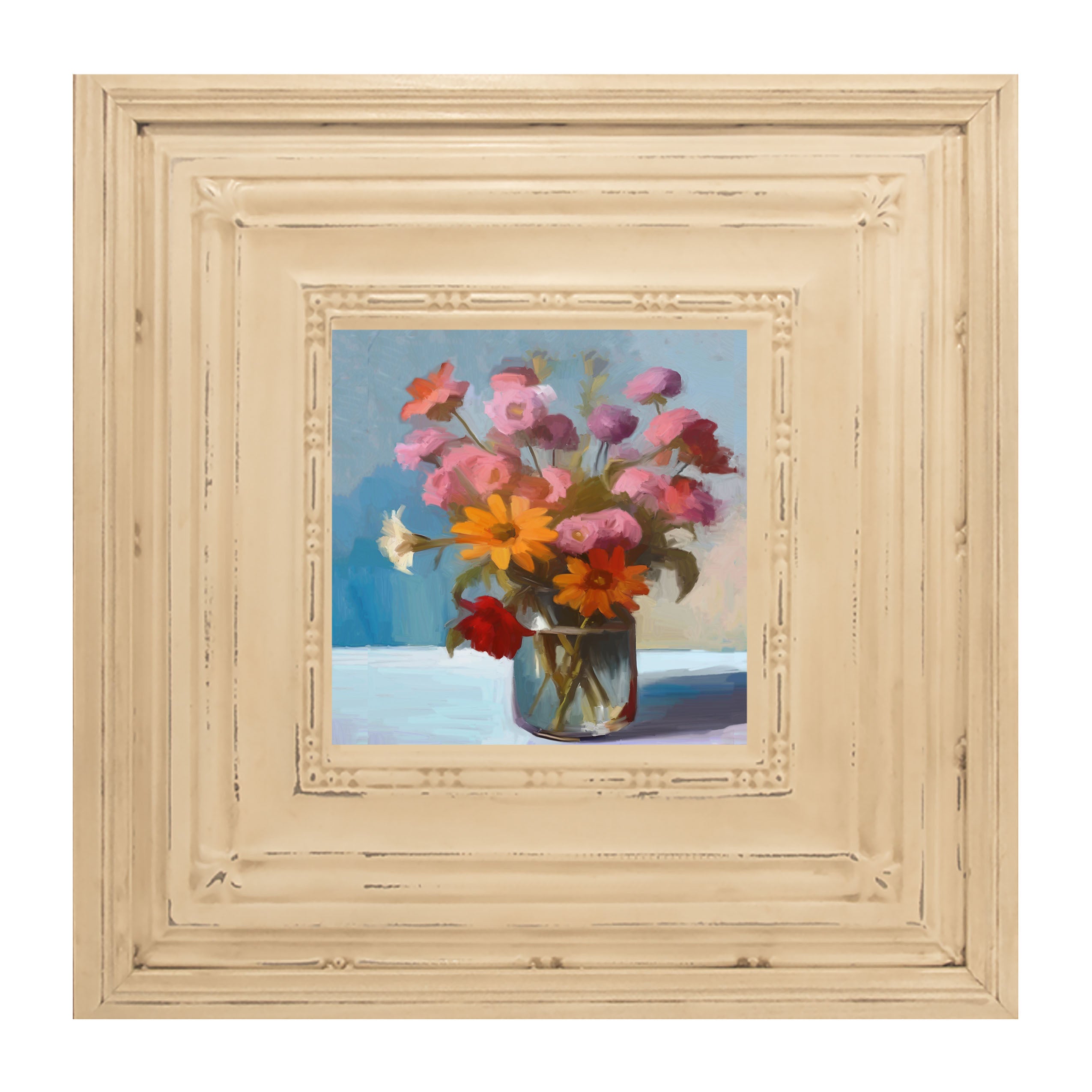 Glass Vase with flowers