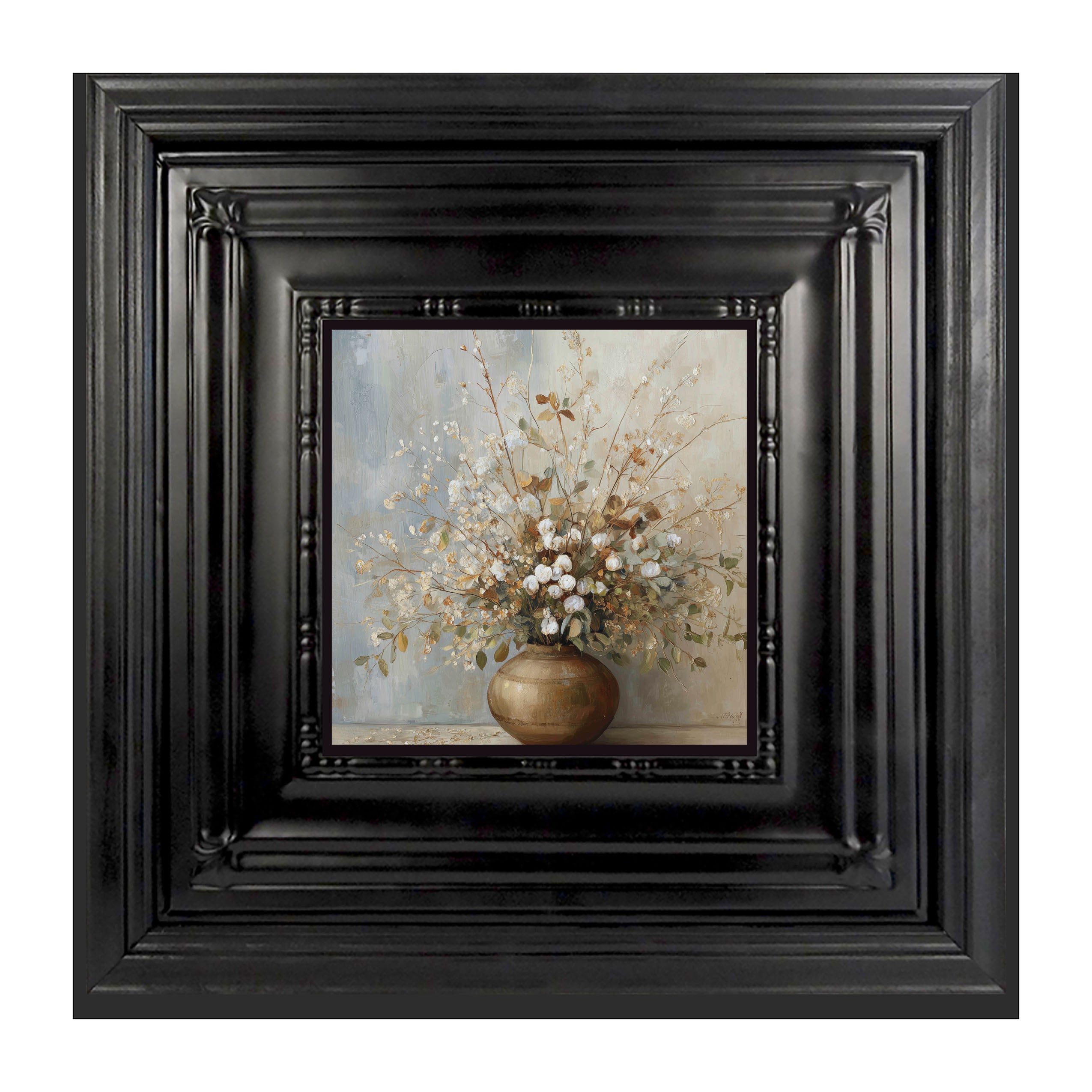 Copper Vase with Rustic Bouquet