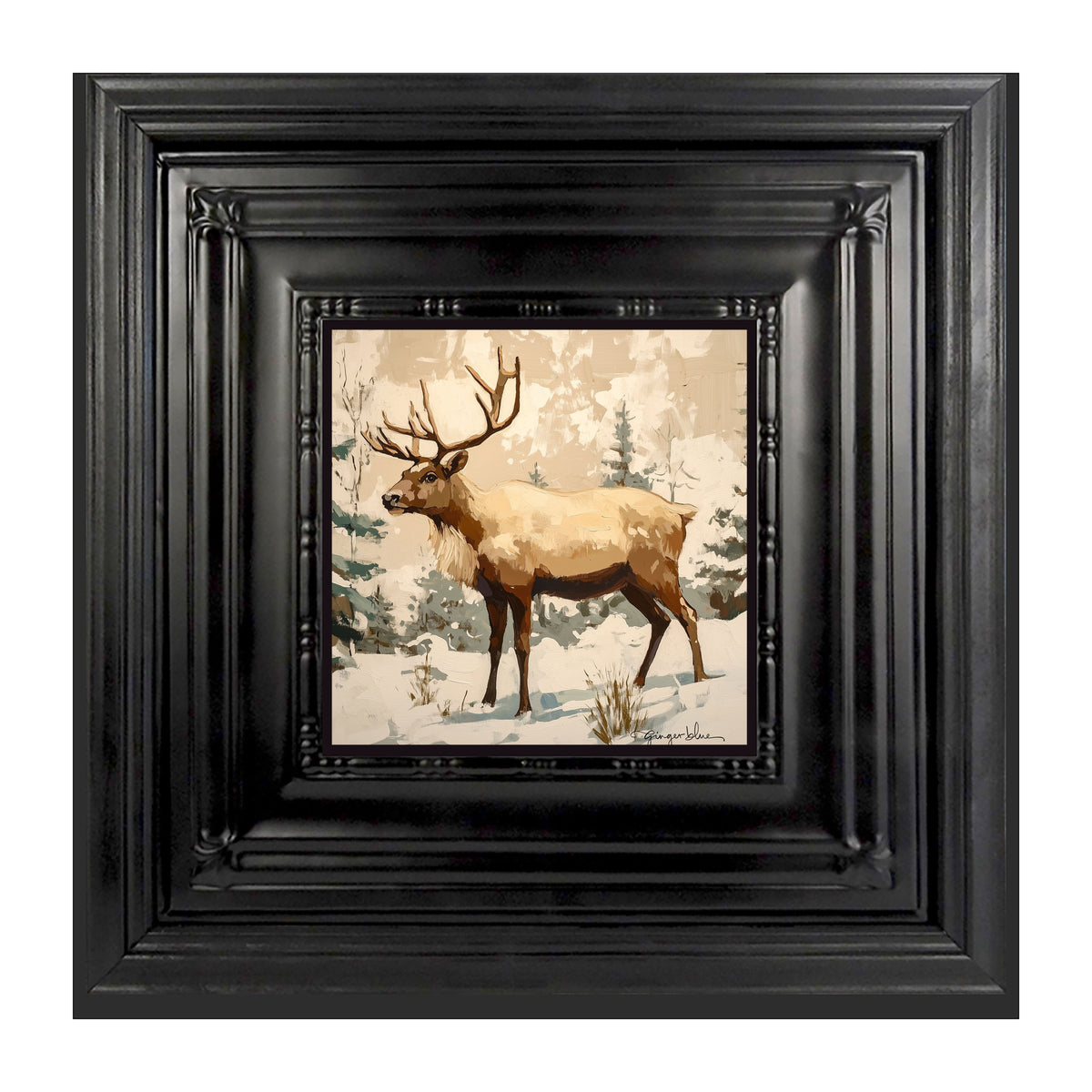 Adirondack Reindeer in Forest