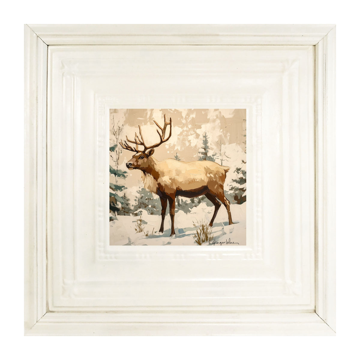 Adirondack Reindeer in Forest