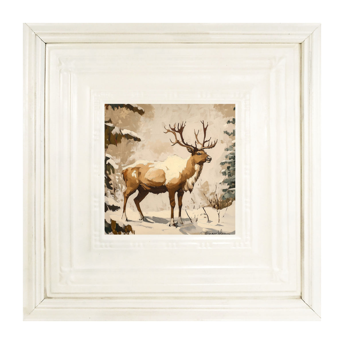 Adirondack Snowy Reindeer