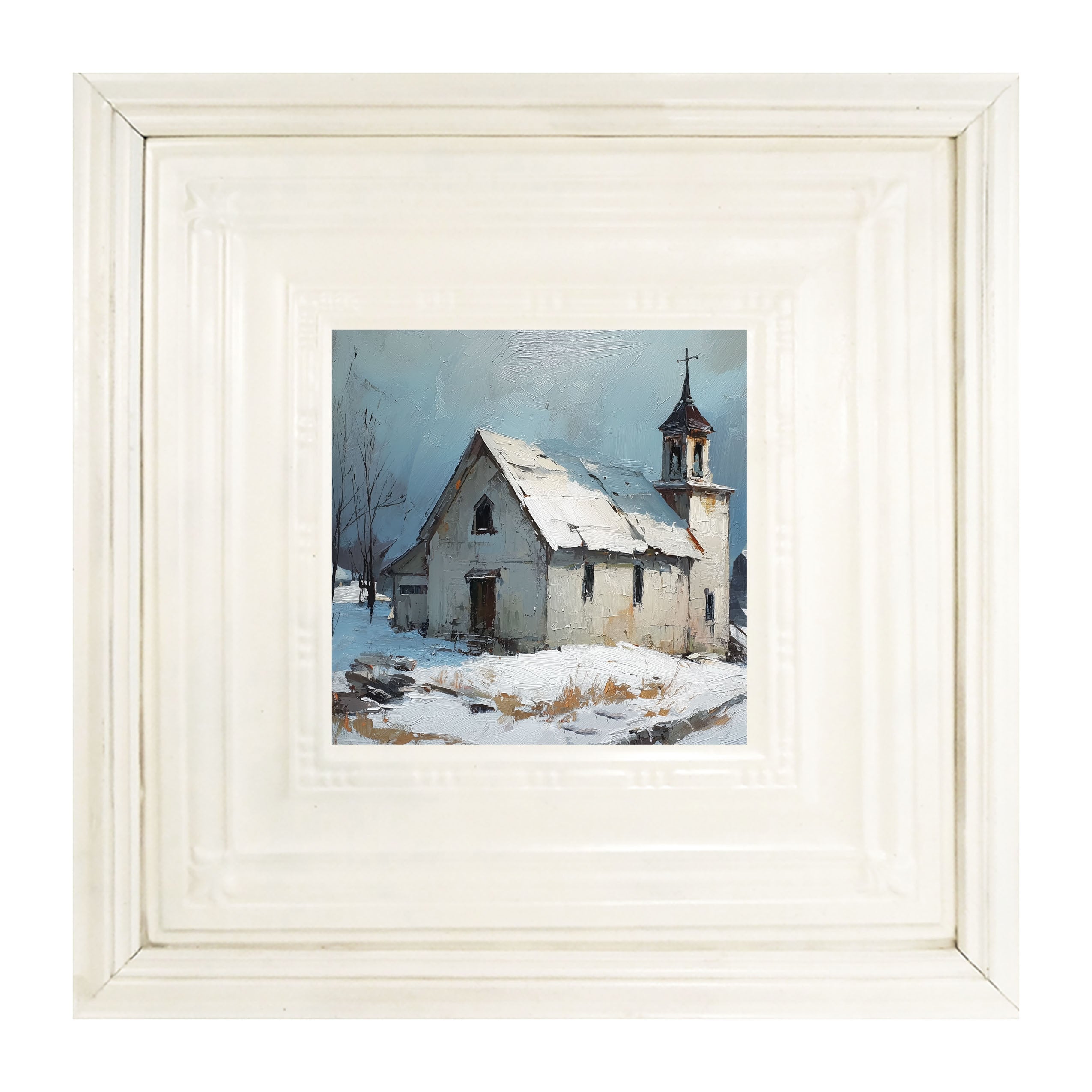 Country Church in Winter