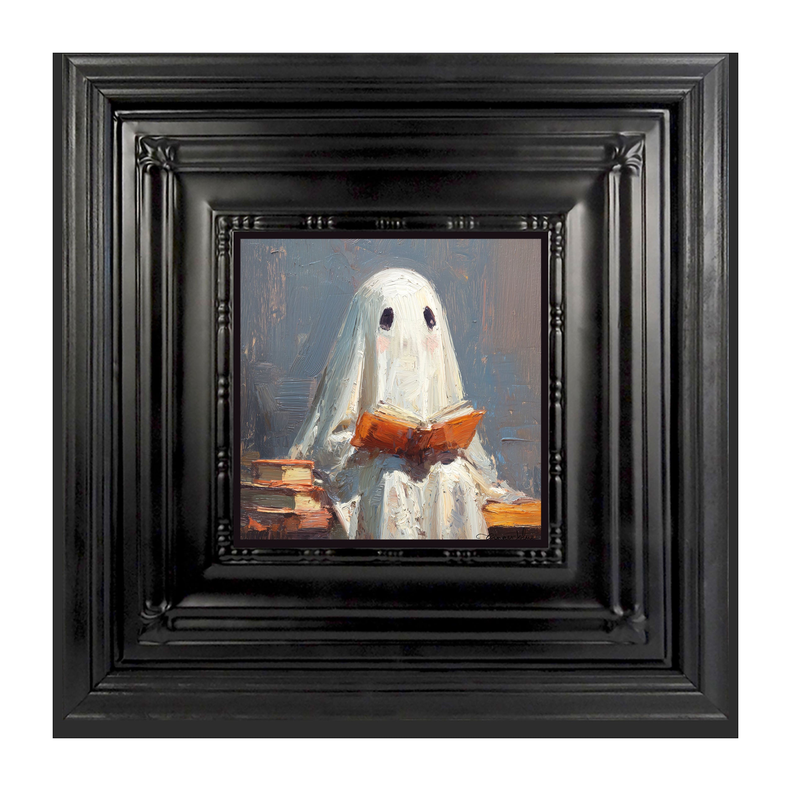 Ghost Reading a Book
