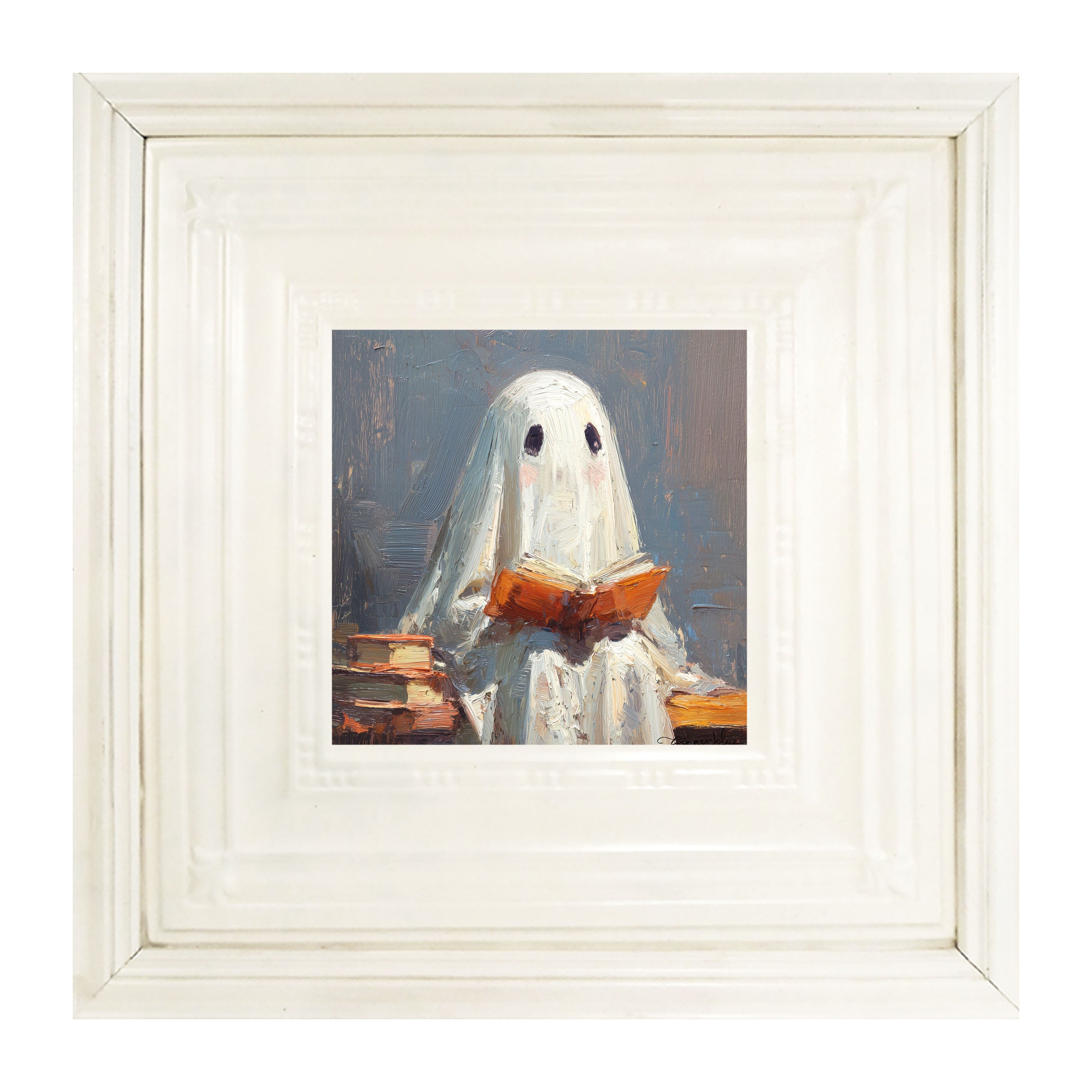 Ghost Reading a Book