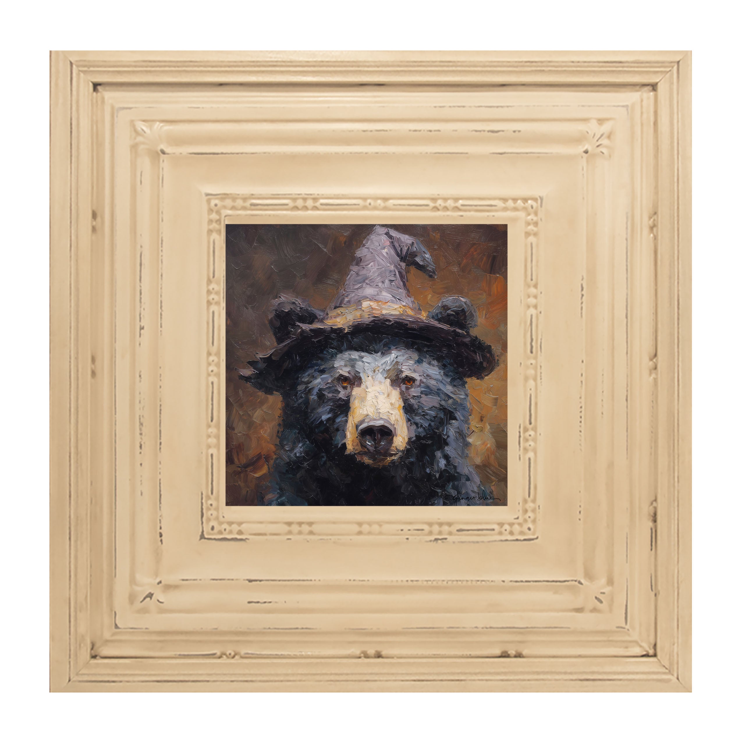 Black Bear with Witch Hat