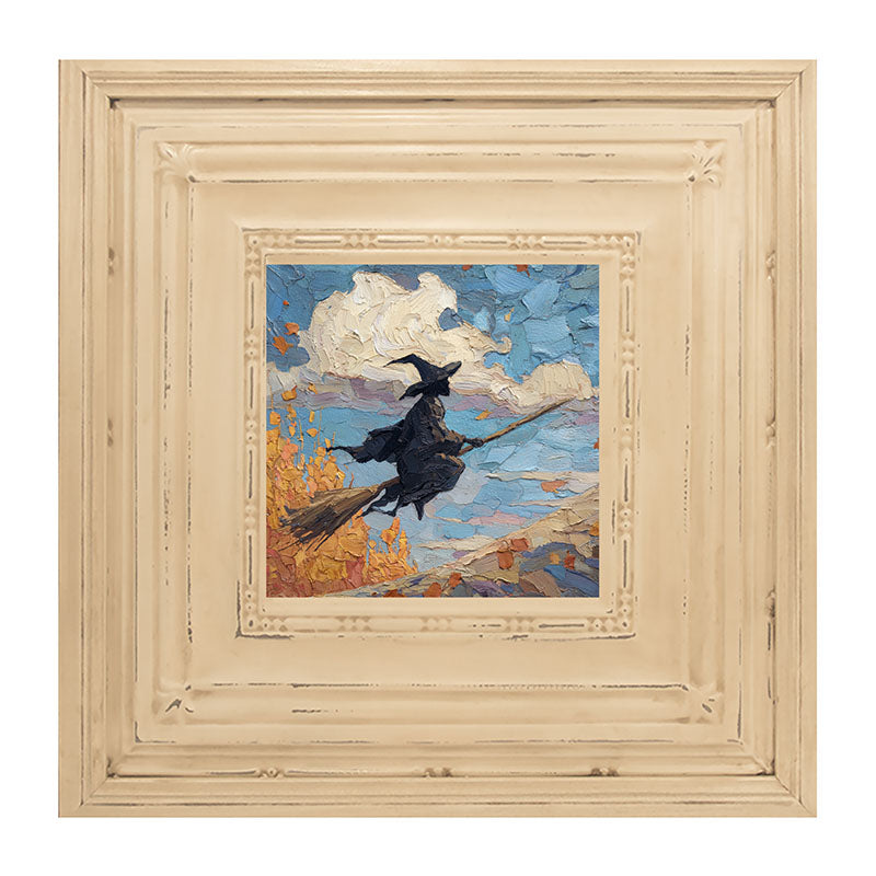 Flying Witch with Clouds
