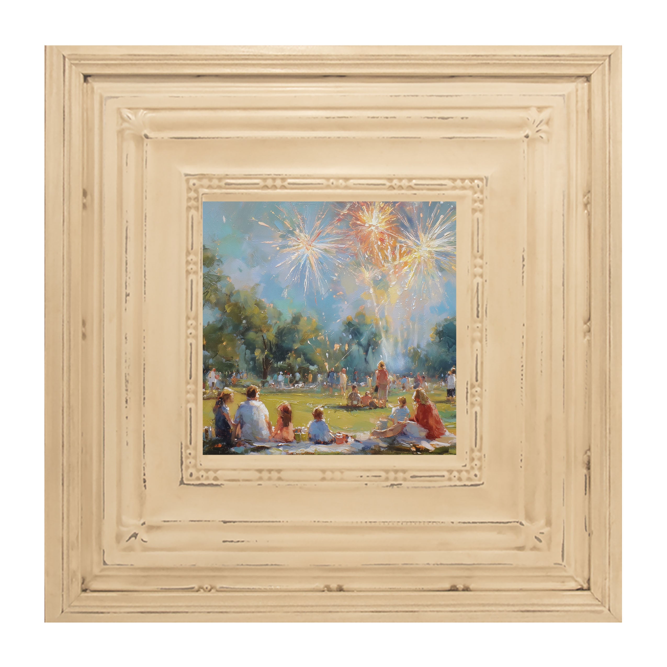 Fireworks and families at the Beach