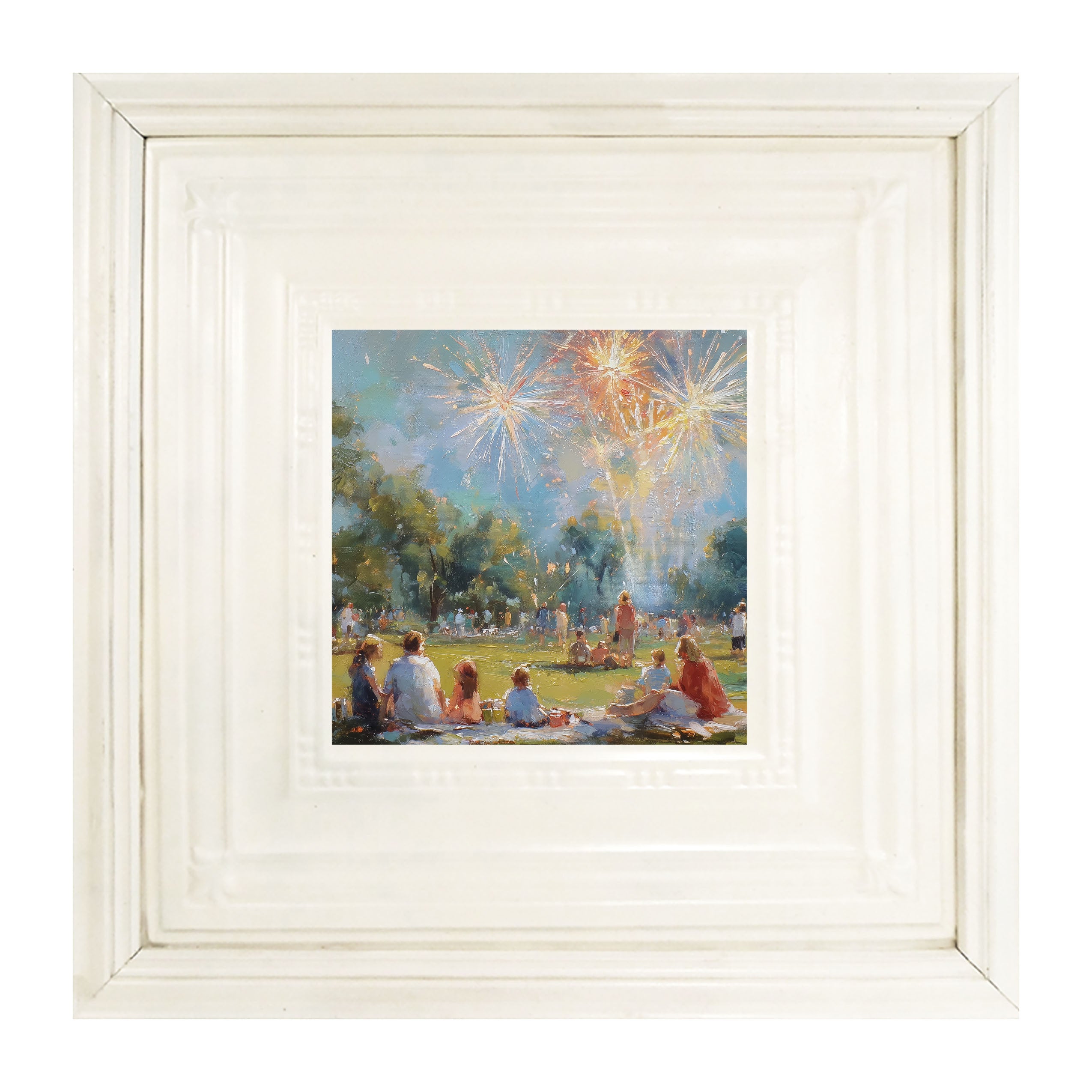 Fireworks and families at the Beach