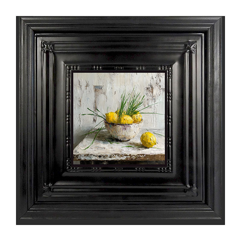 Sideboard Still Life - Bowl of Lemons