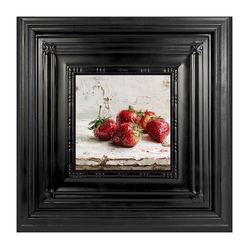 Sideboard Still Life - Five Strawberries