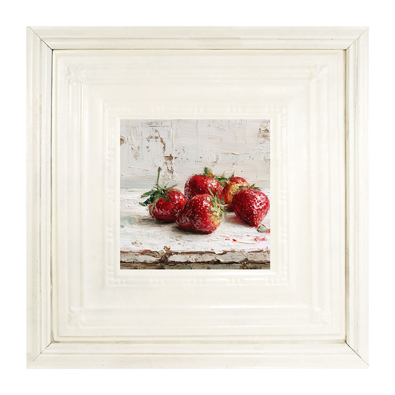 Sideboard Still Life - Five Strawberries