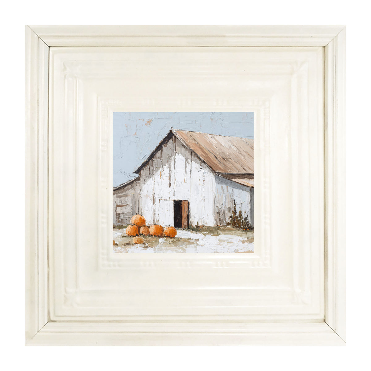Barn with Pumpkins