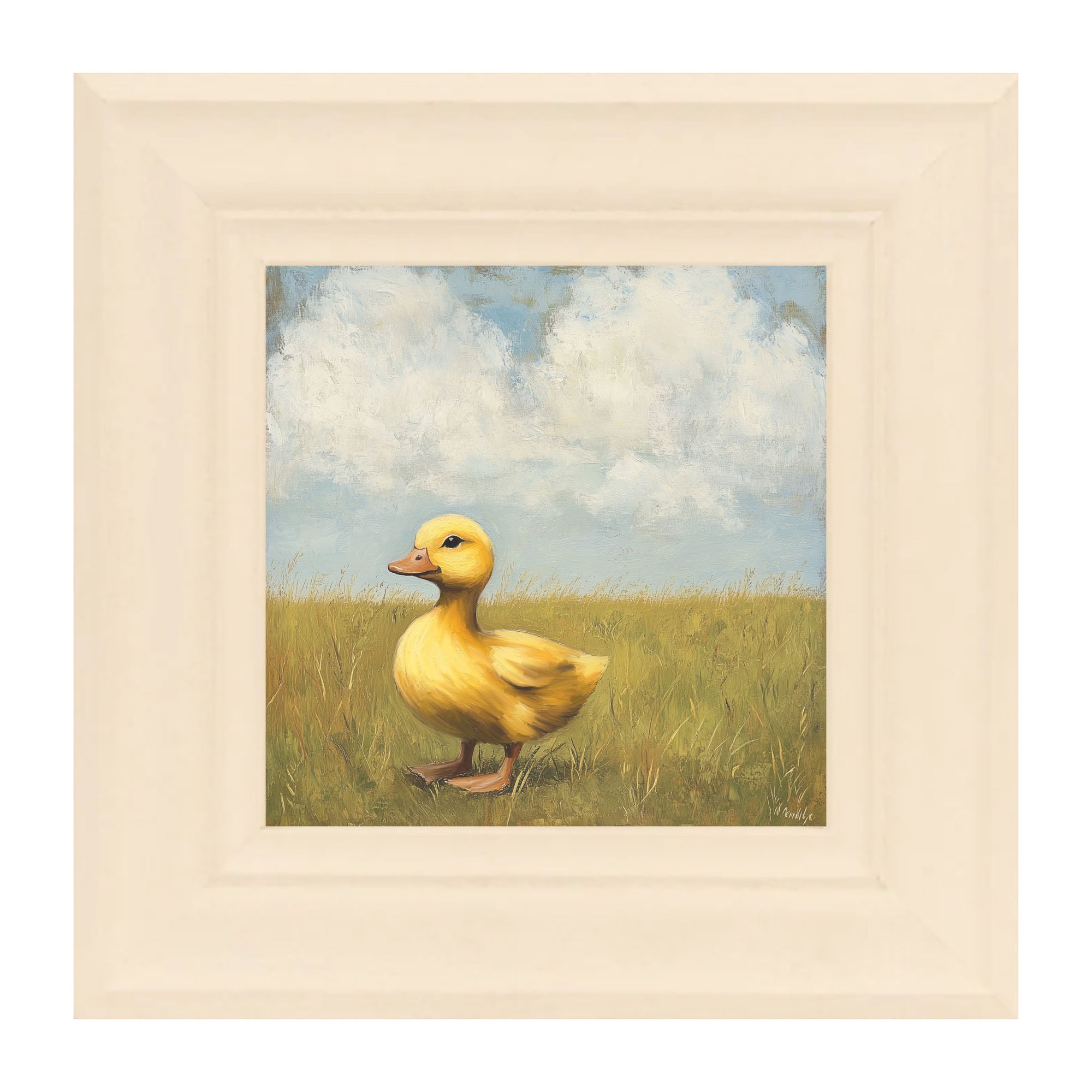 Baby Duck in a Meadow