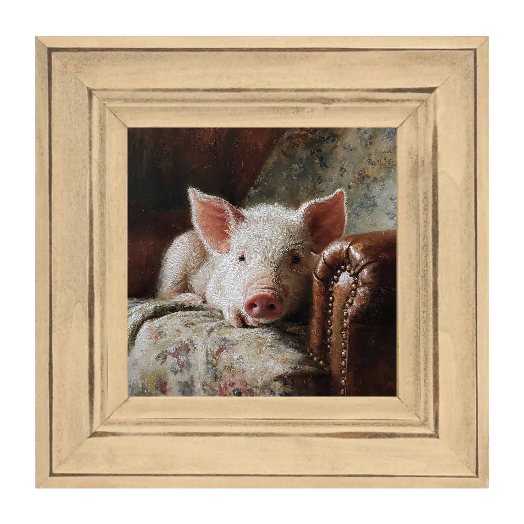 Armchair with Pig