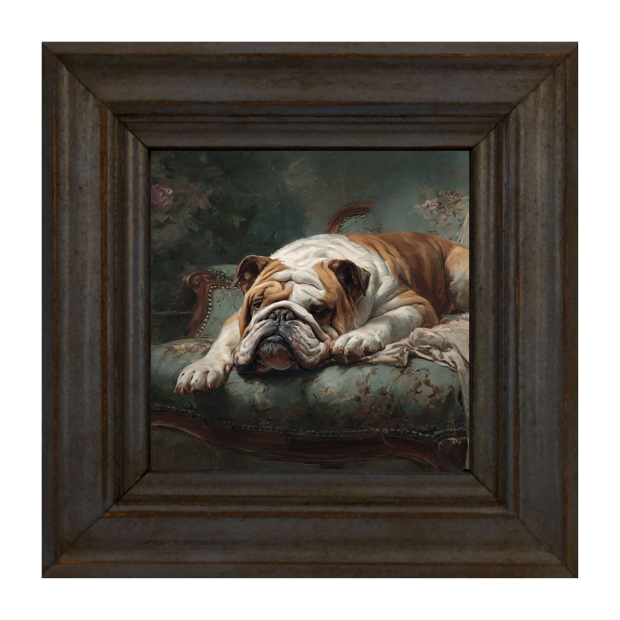 Armchair with Bulldog