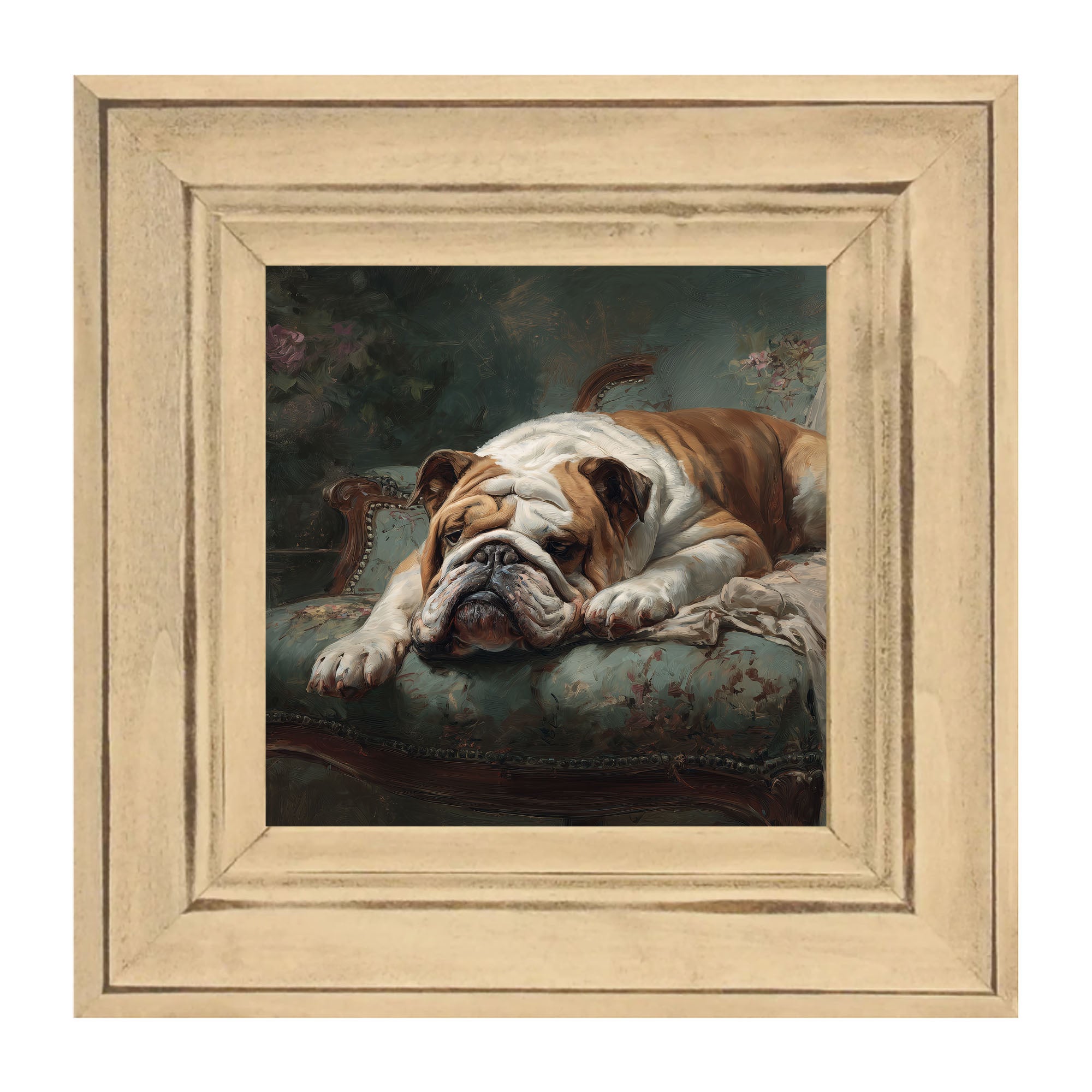 Armchair with Bulldog