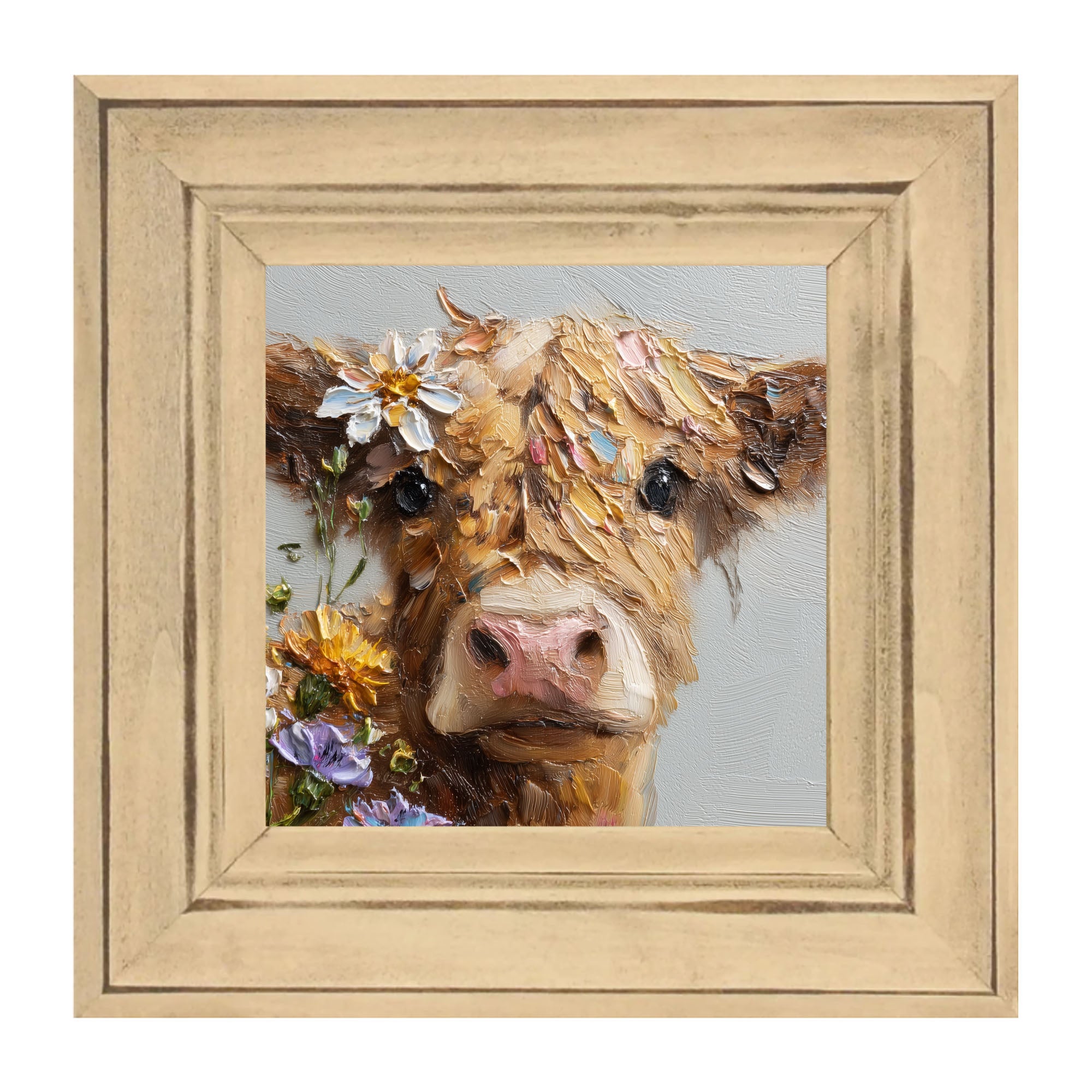 Spring Season Brown Cow