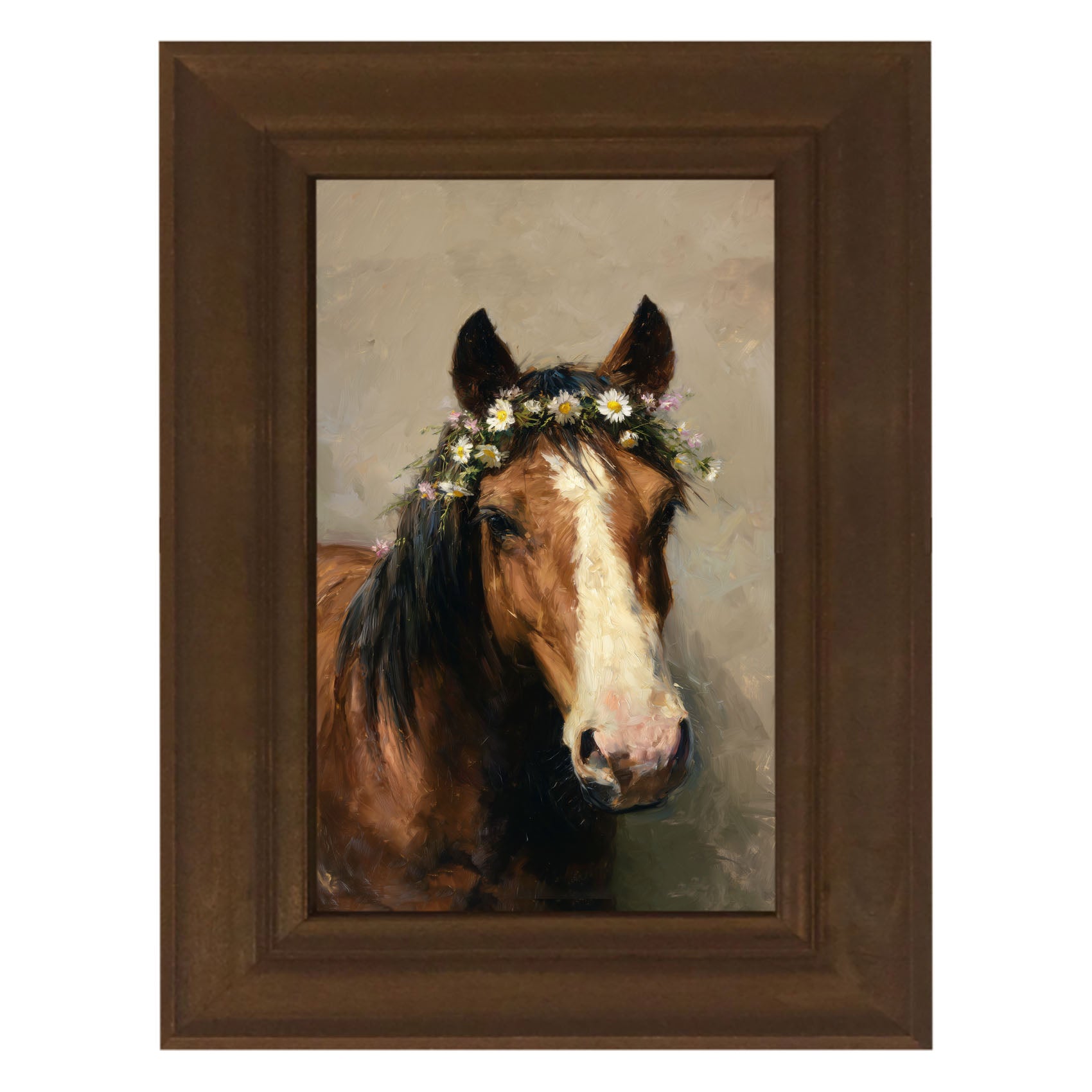 Horse with Flowery Mane