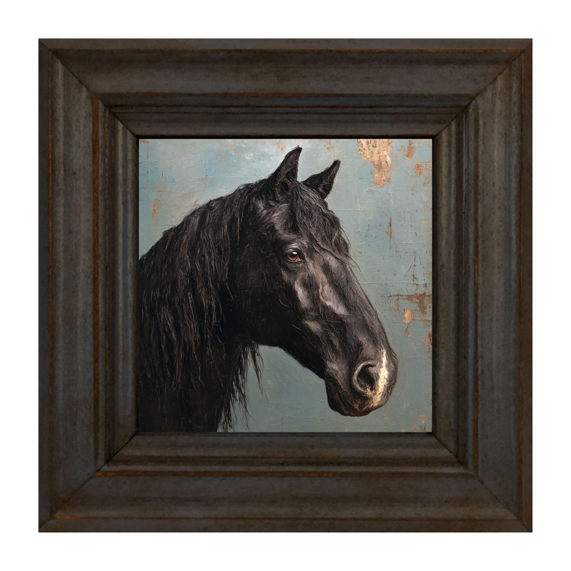 Portrait of a Black Horse