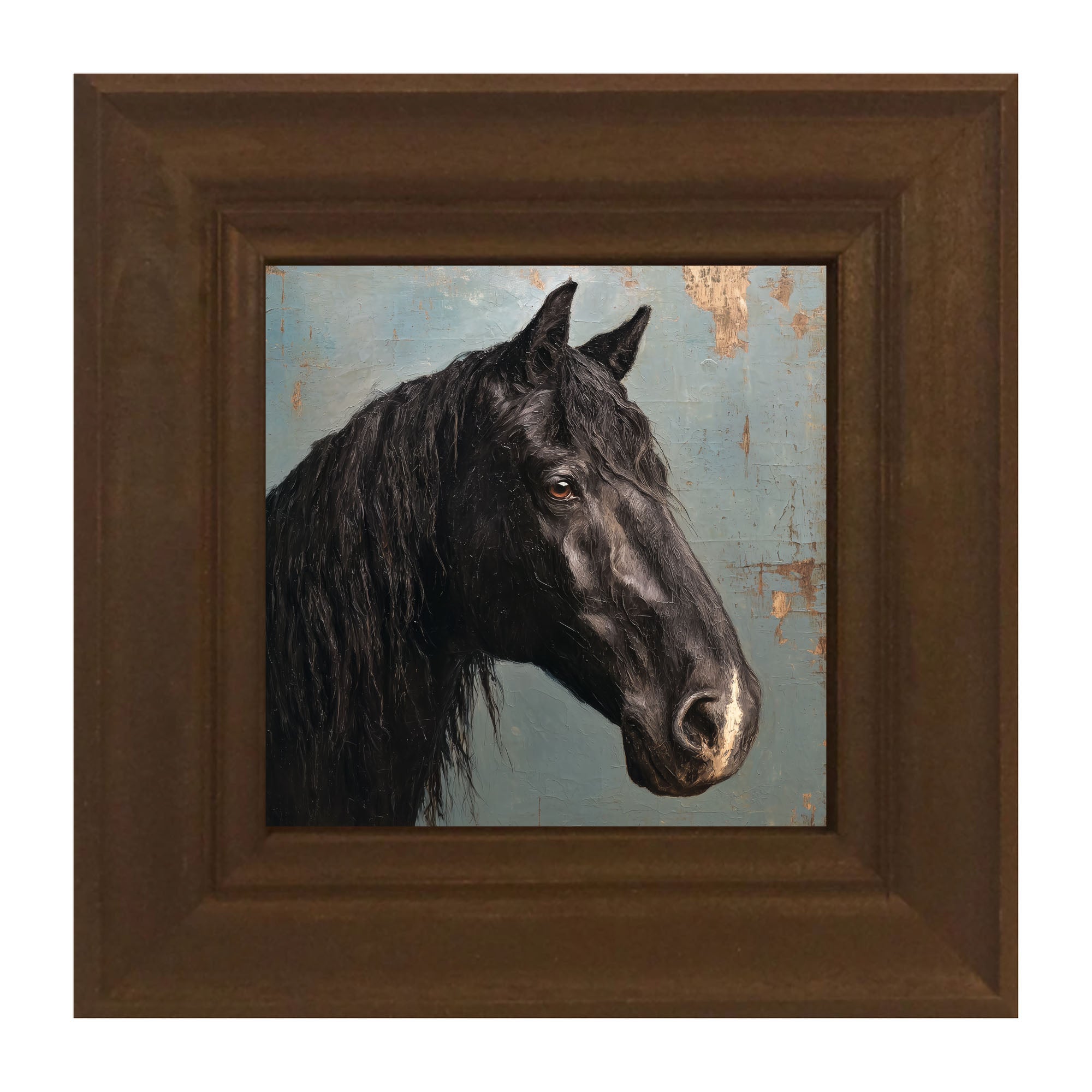 Portrait of a Black Horse