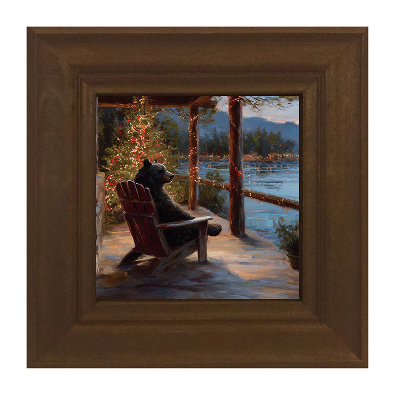 Adirondack Bear at Christmas Time