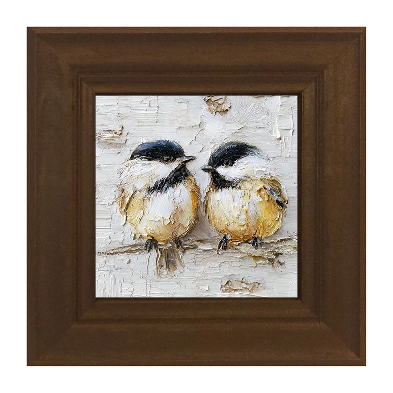 Animal Buddies - Posing Chickadees