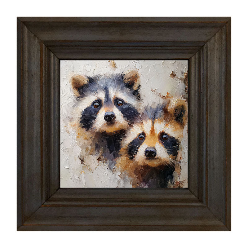 Animal Buddies - Posing Raccoons