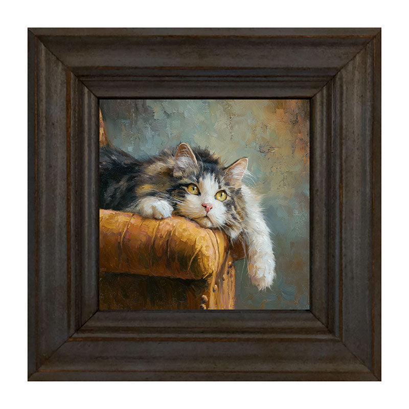 Armchair with Lounging Cat