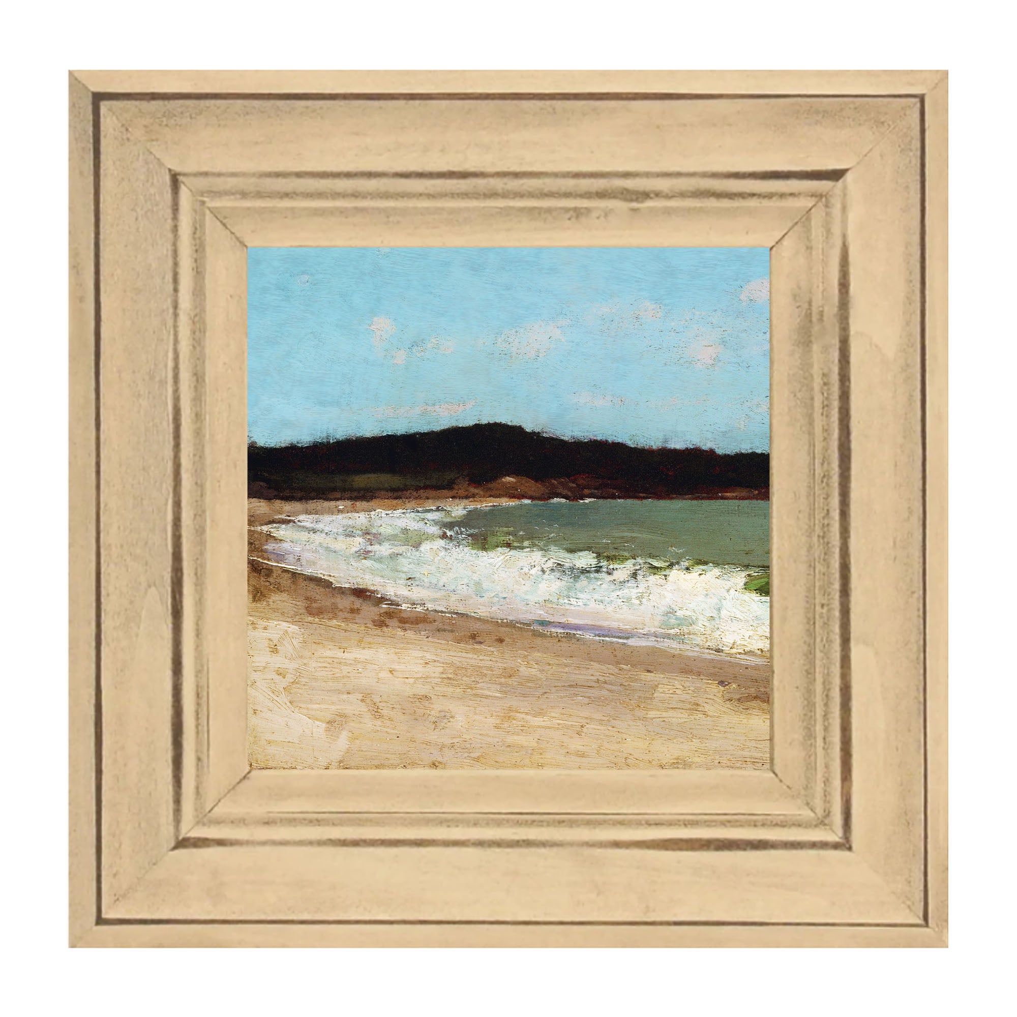 Vintage bright sky beach