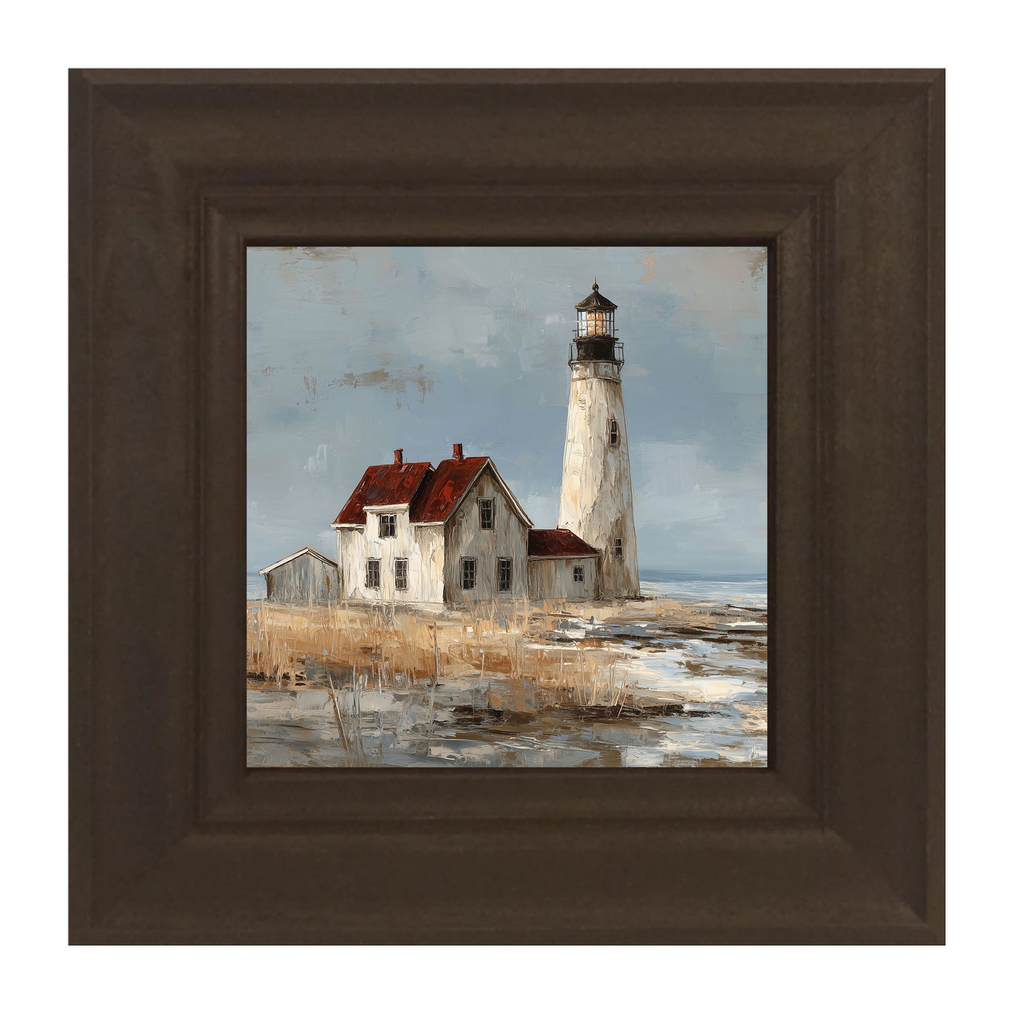 Ocean Island - Lighthouse with Red Roof