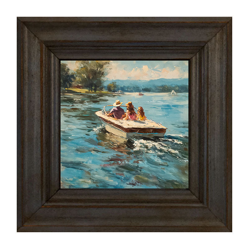 Family Boating on the Lake