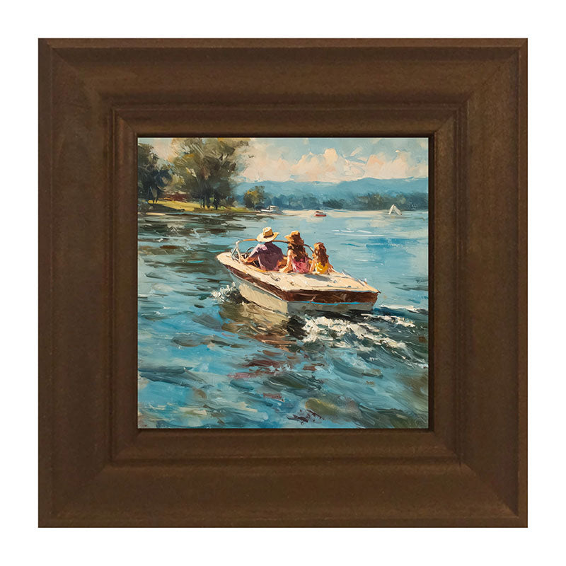Family Boating on the Lake