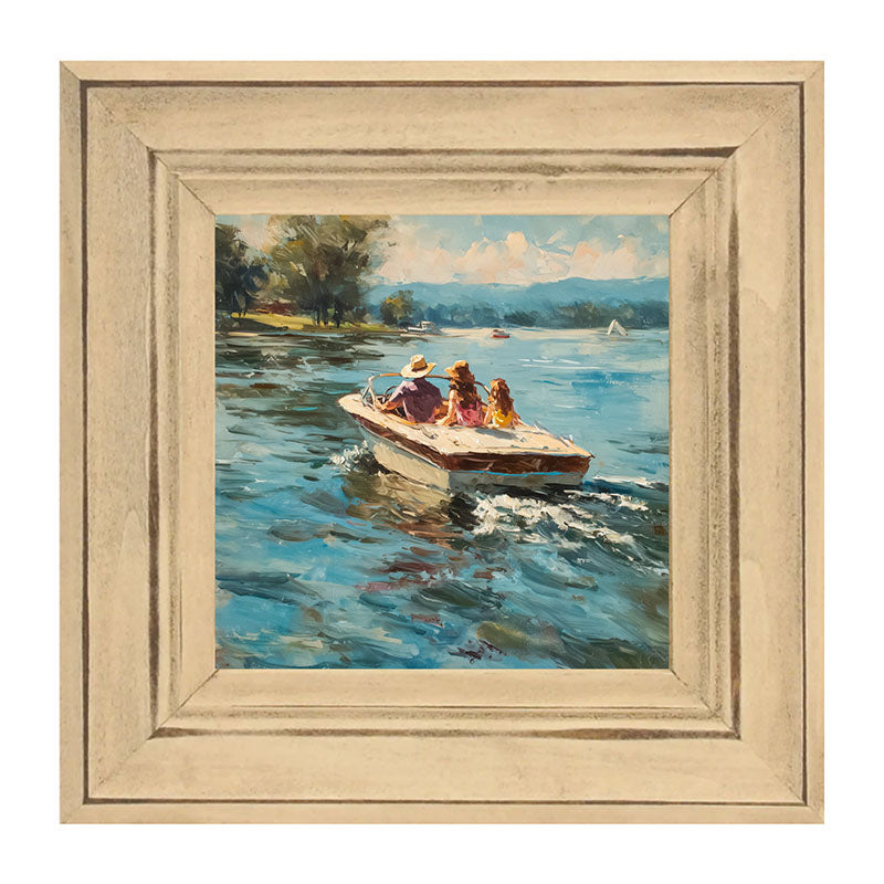 Family Boating on the Lake