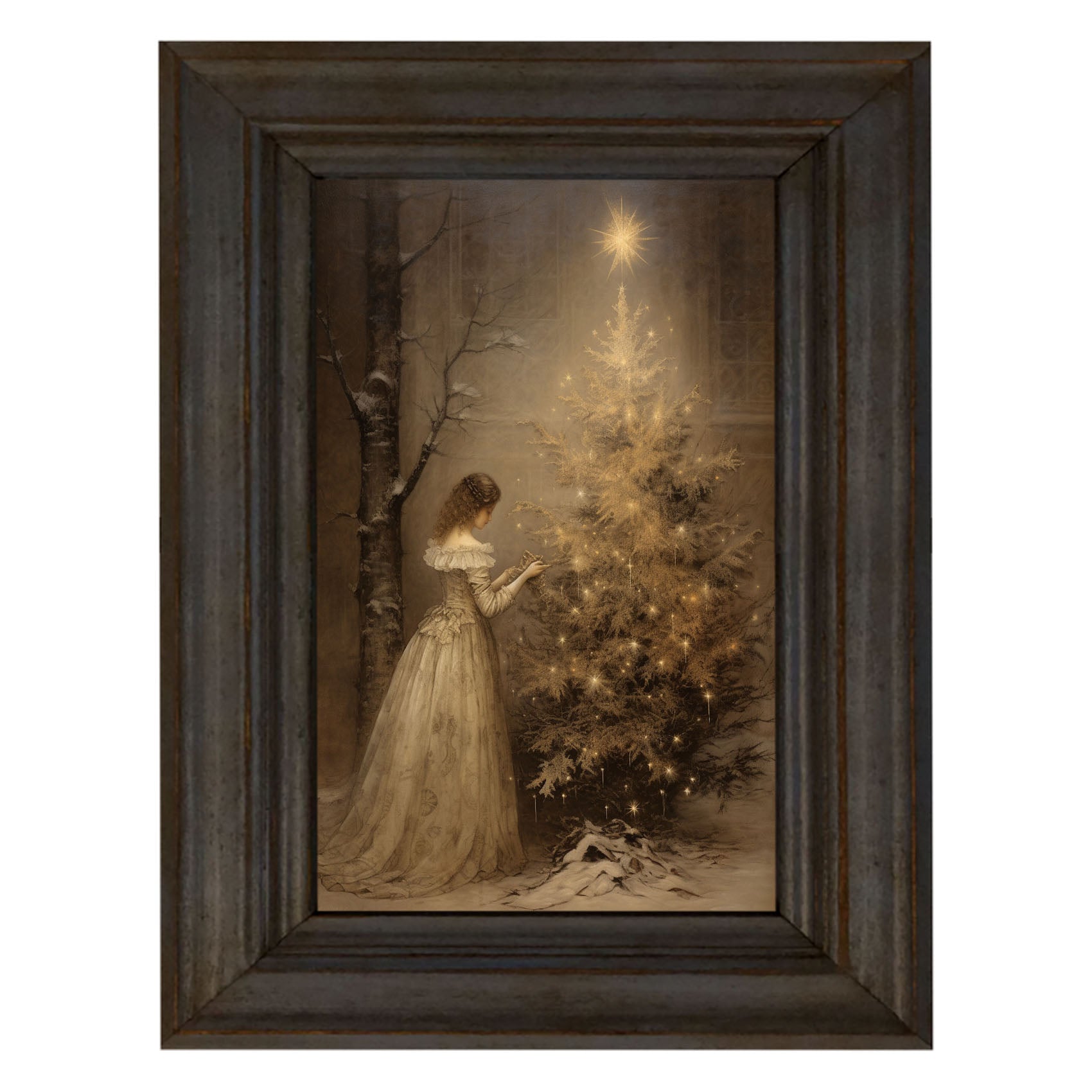 Victoria with Christmas Tree