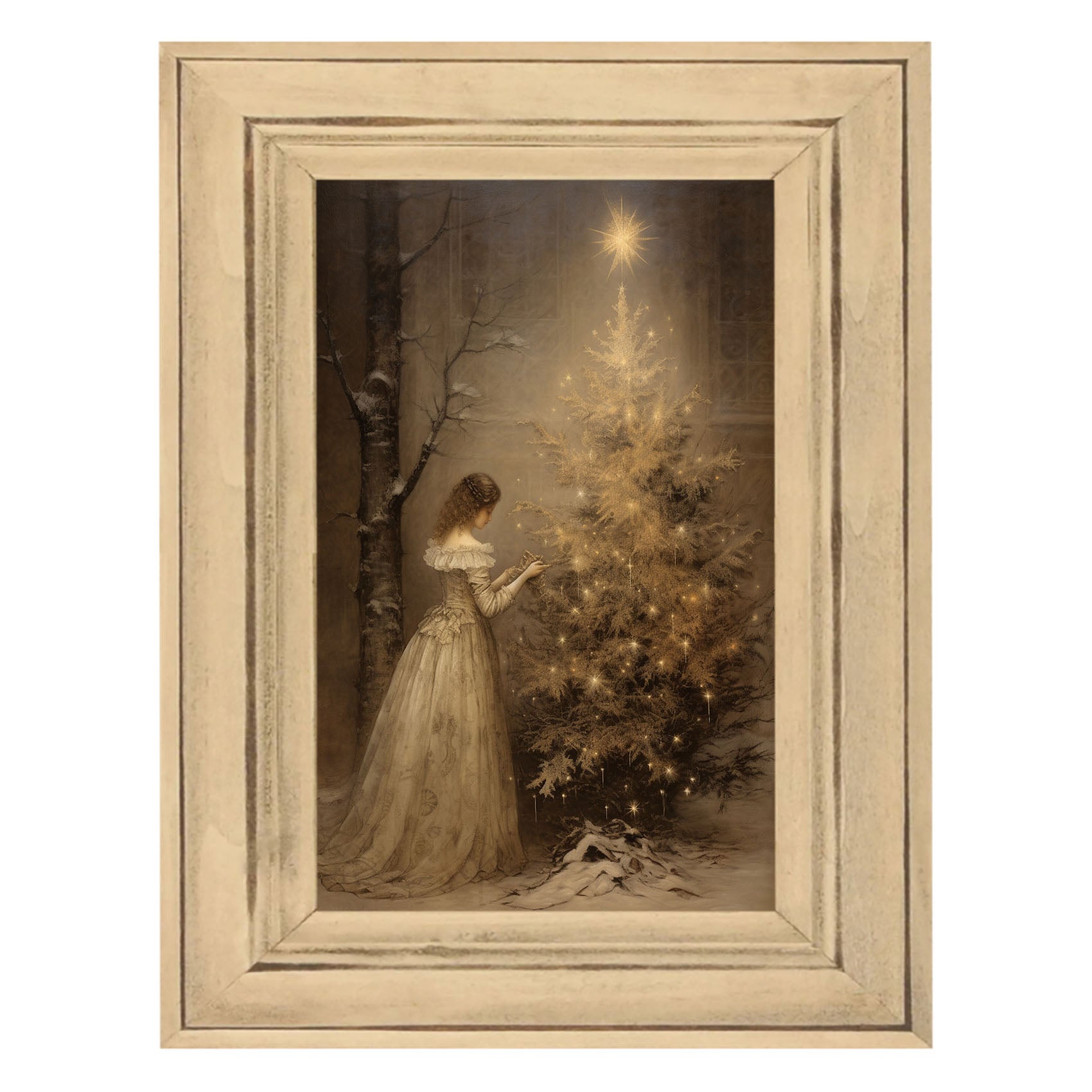 Victoria with Christmas Tree